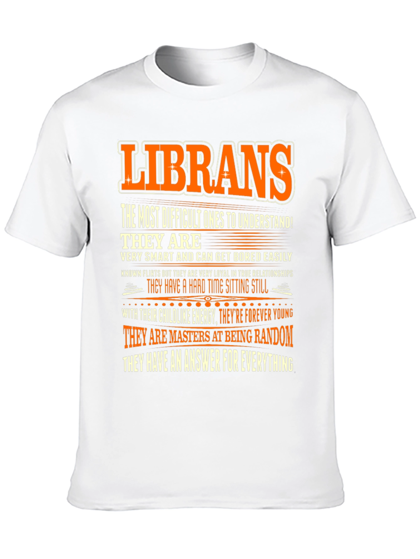 Librans T-Shirt: Difficult to Understand Smart & Random