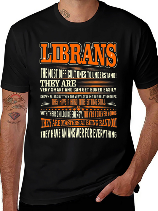 Librans T-Shirt: Difficult to Understand Smart & Random