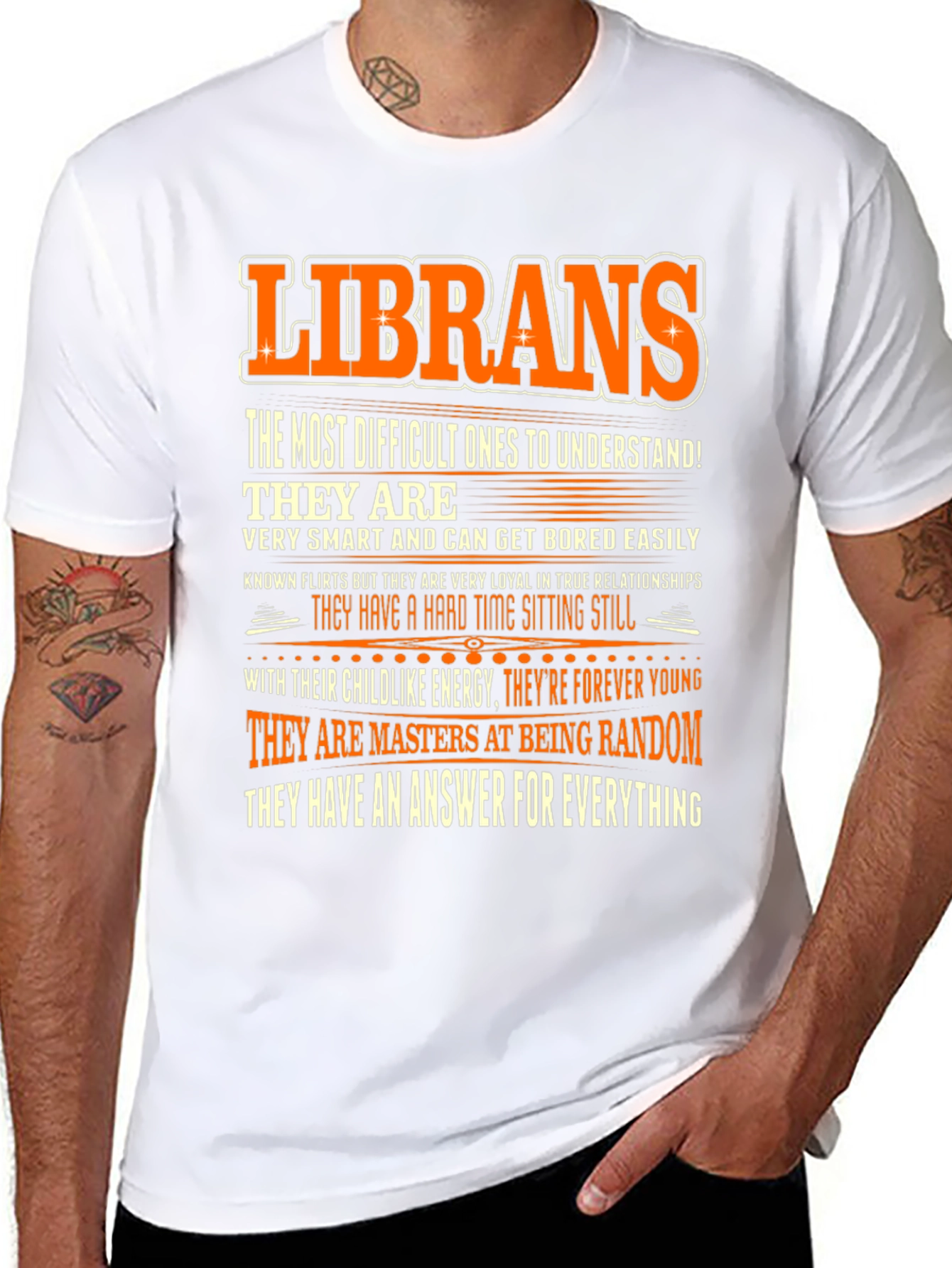 Librans T-Shirt: Difficult to Understand Smart & Random