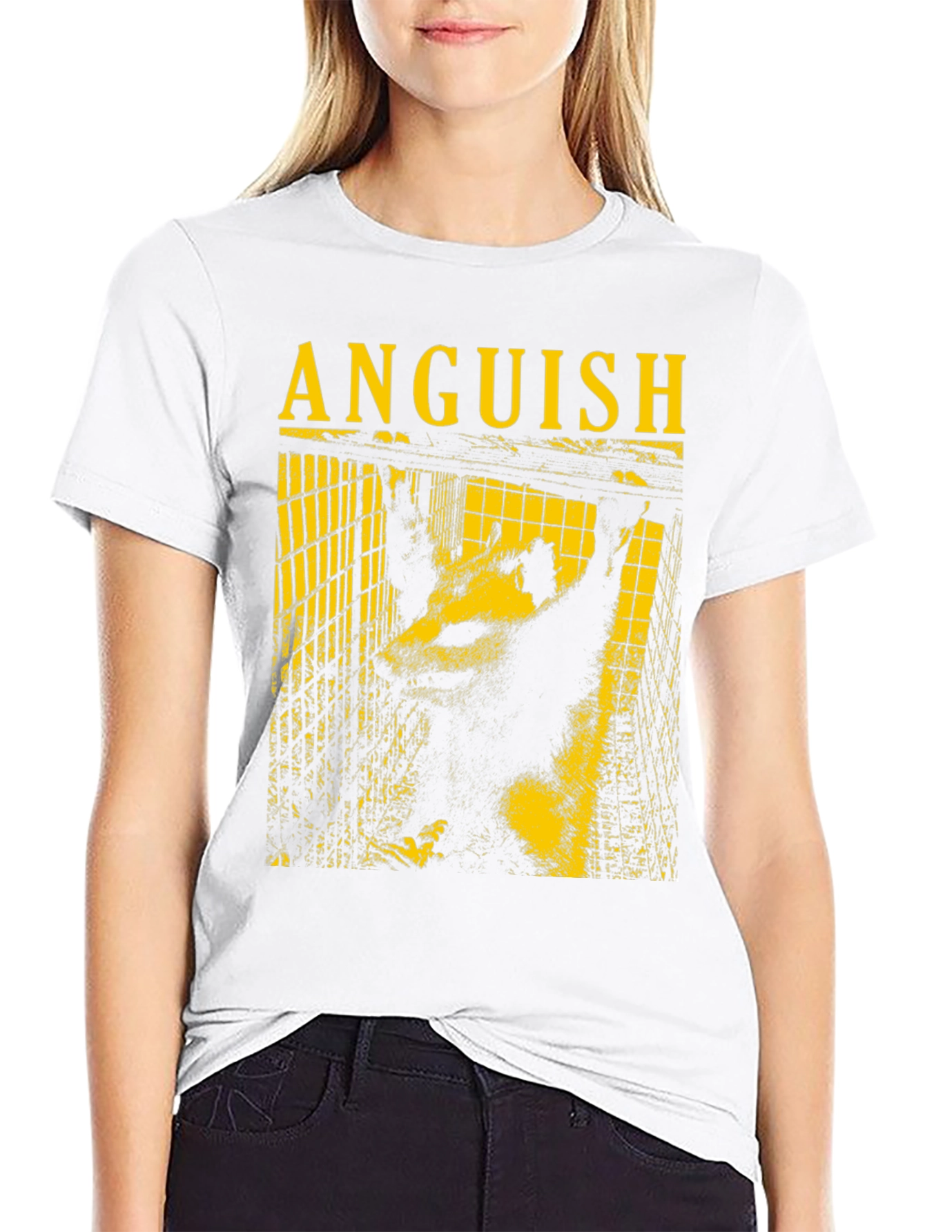 Anguish Graphic Tee - Mens Black T-Shirt