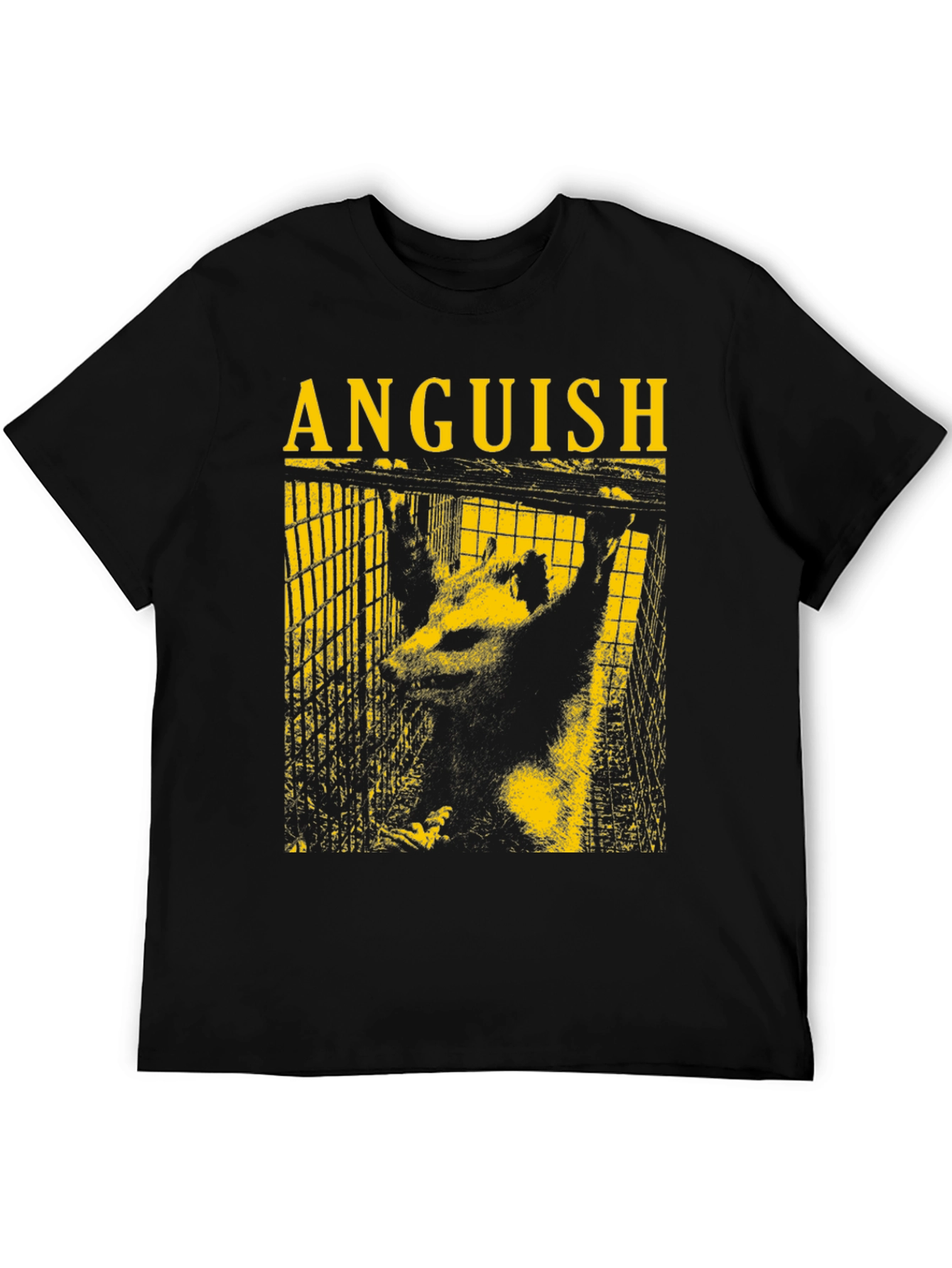 Anguish Graphic Tee - Mens Black T-Shirt