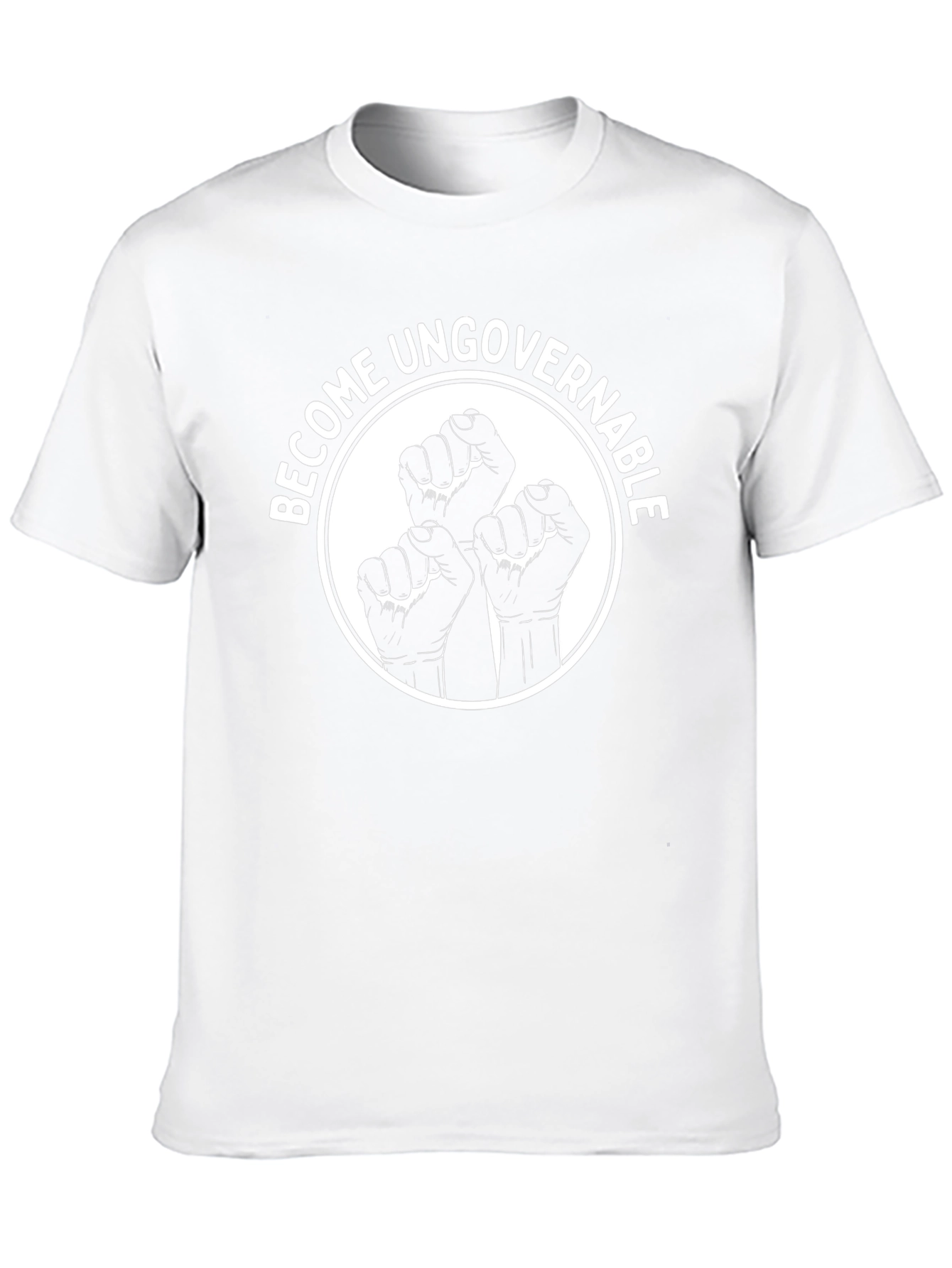 Become Ungovernable Black T-Shirt - Fist Design
