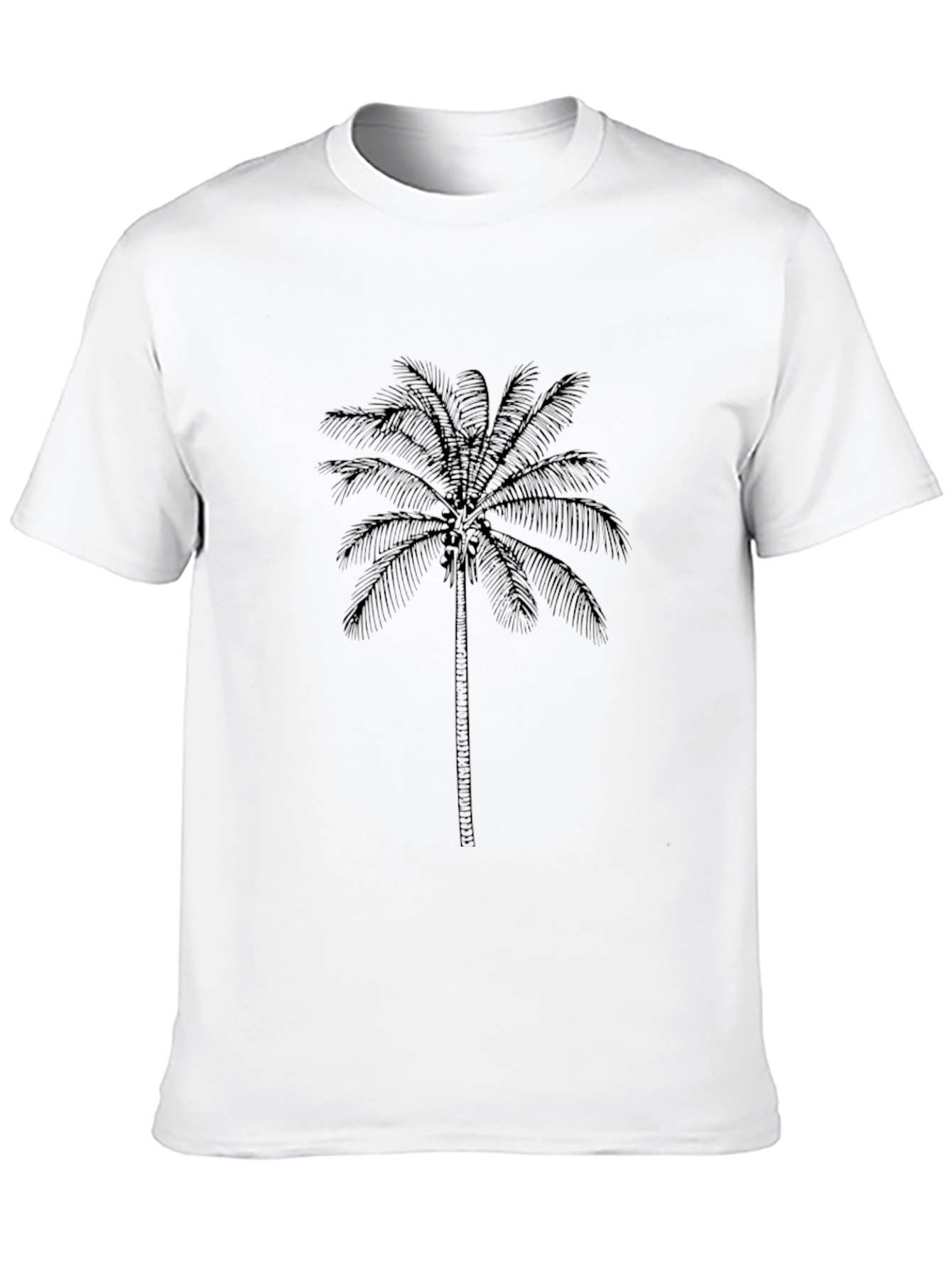 Black Palm Tree Graphic Tee - Stylish Casual Wear