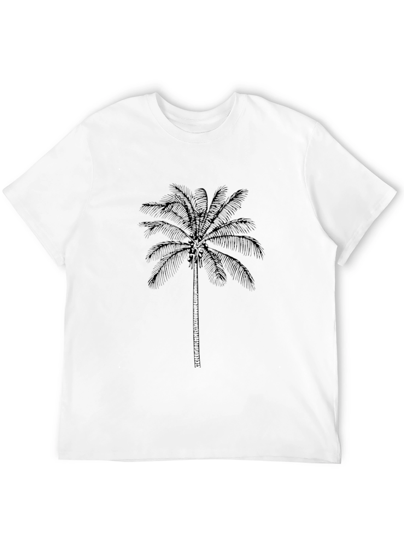 Black Palm Tree Graphic Tee - Stylish Casual Wear