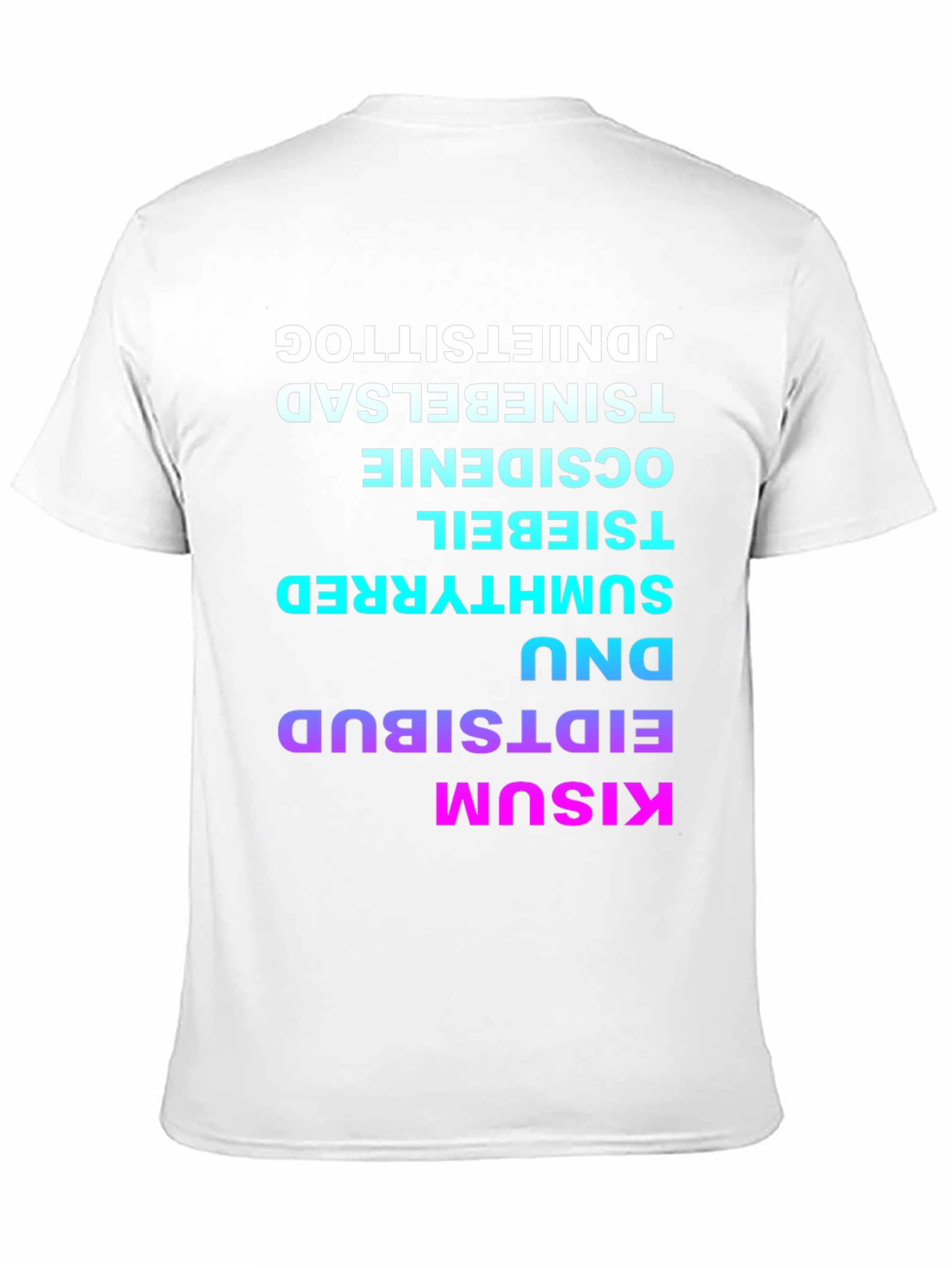 Funny KISUM Upside Down Word T-Shirt