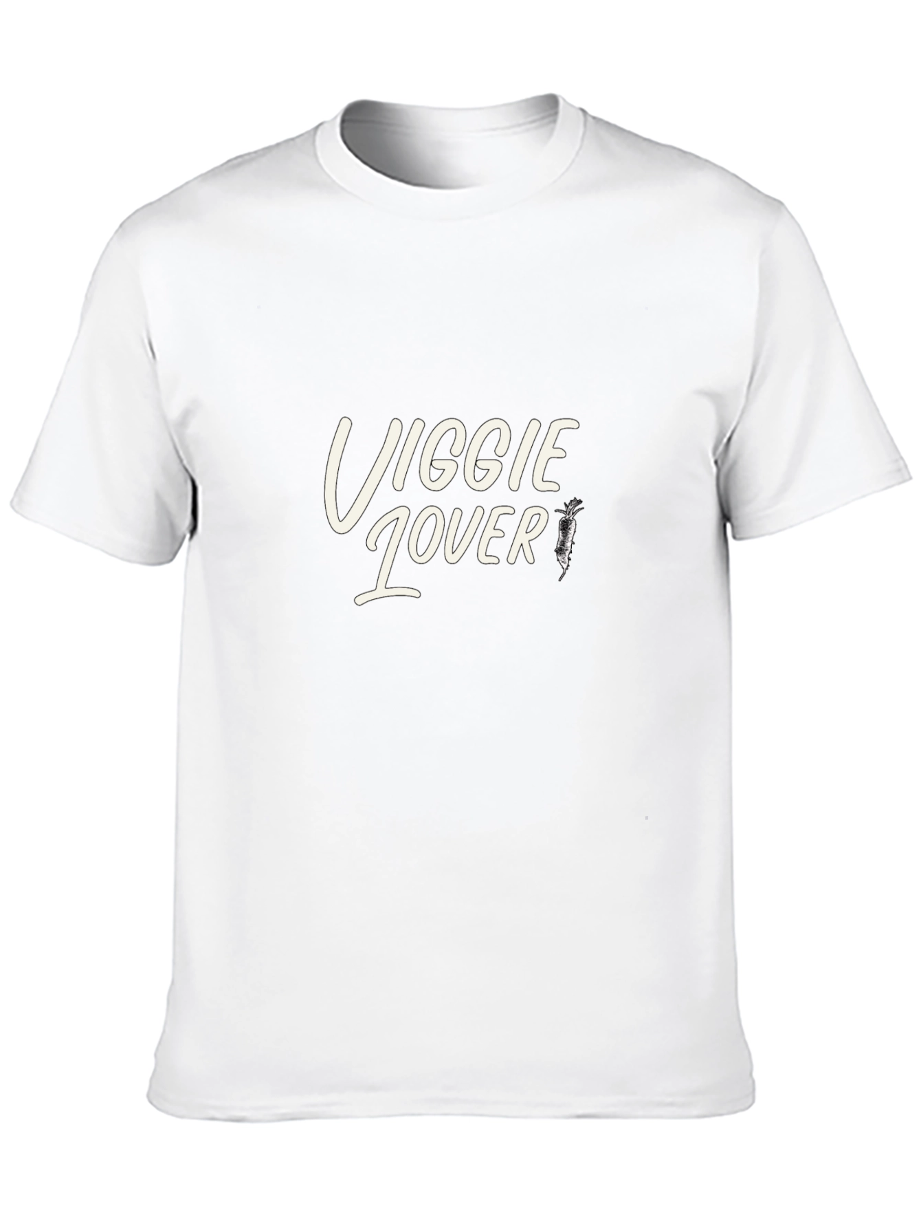 Veggie Lover T-Shirt - Black Casual Tee