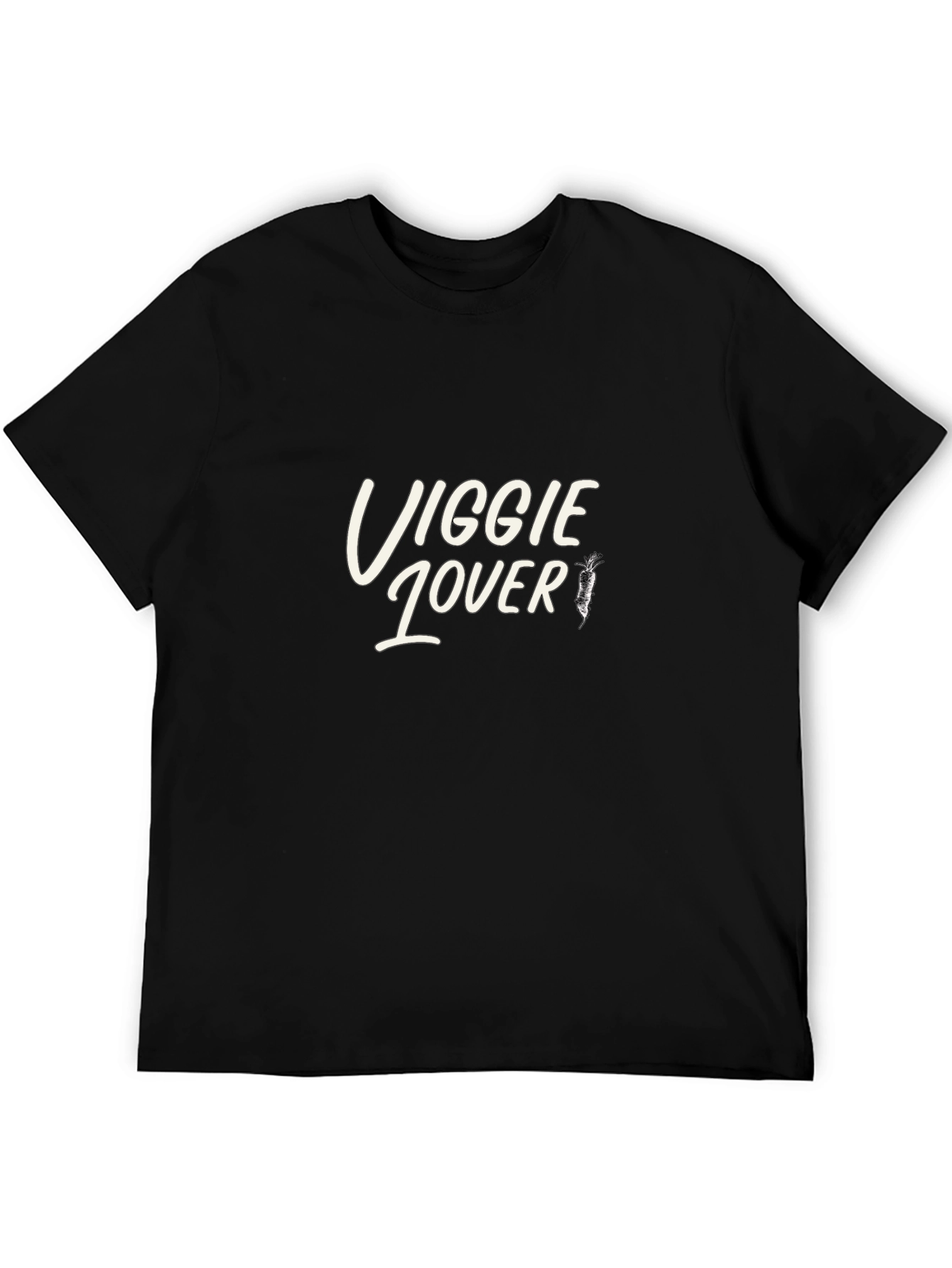 Veggie Lover T-Shirt - Black Casual Tee