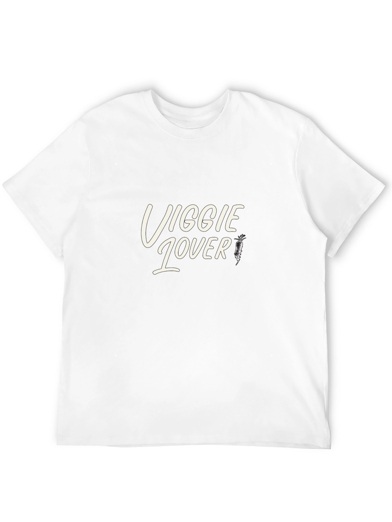 Veggie Lover T-Shirt - Black Casual Tee