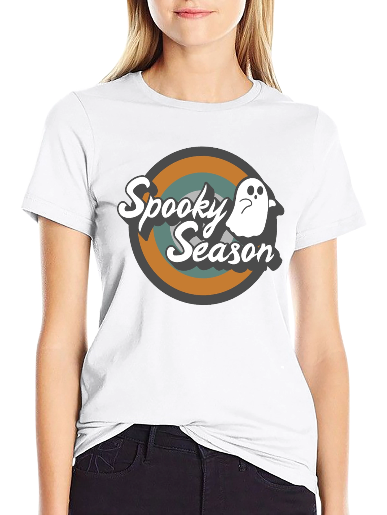 Spooky Season Ghost Graphic T-Shirt