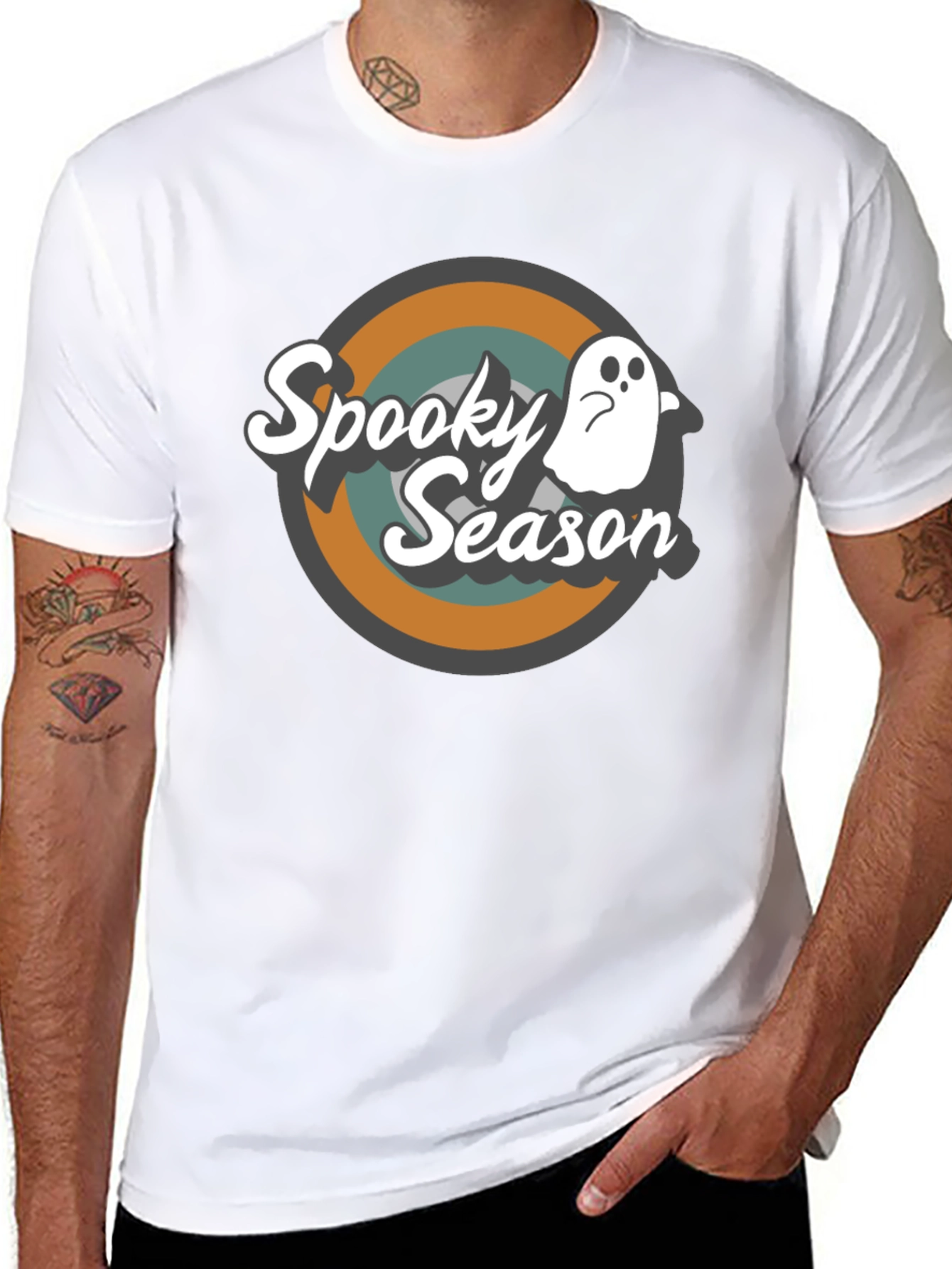 Spooky Season Ghost Graphic T-Shirt