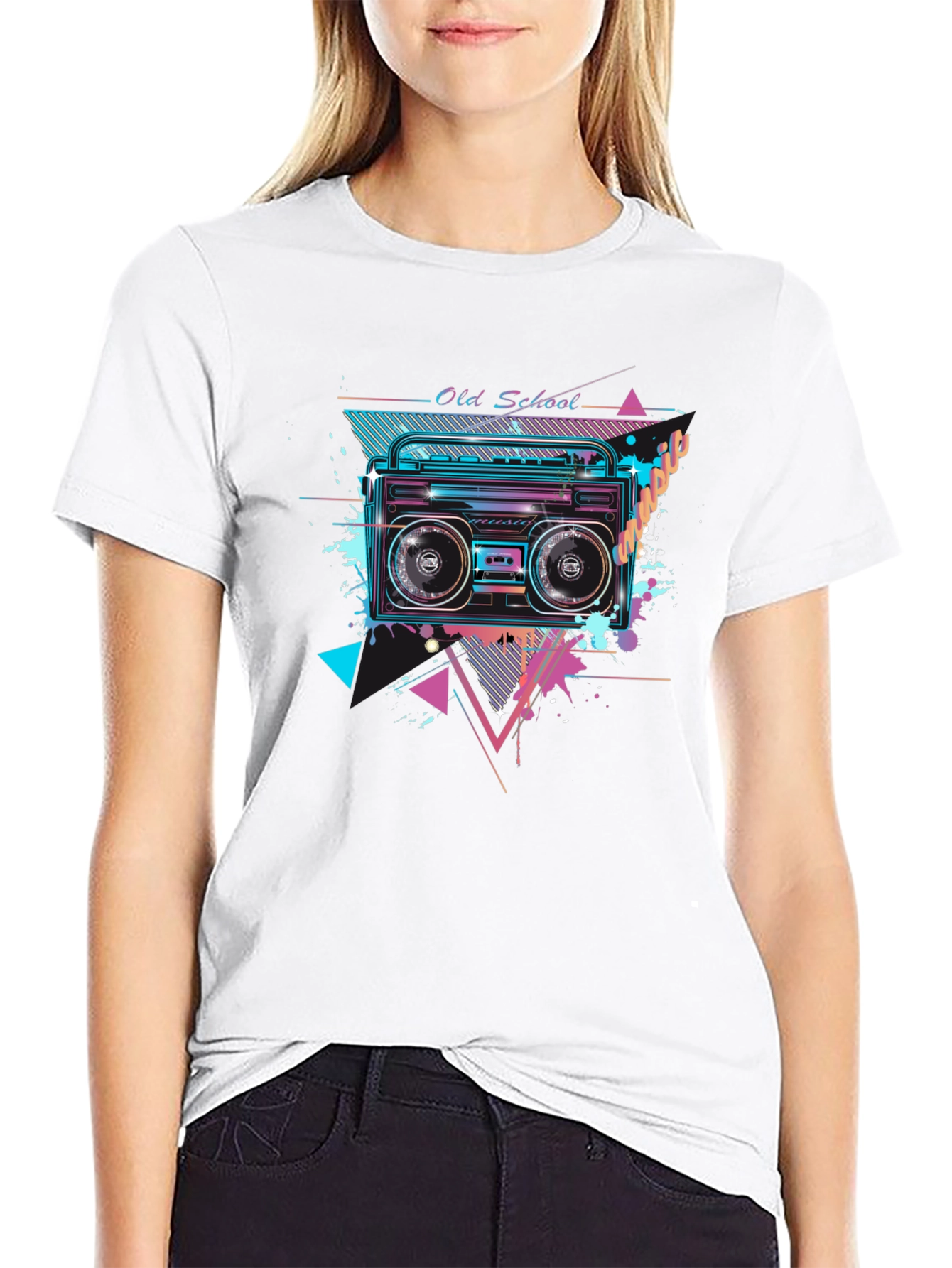 Retro Boombox Graphic Tee