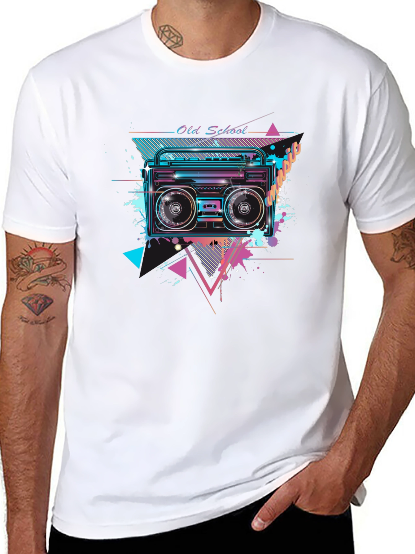Retro Boombox Graphic Tee