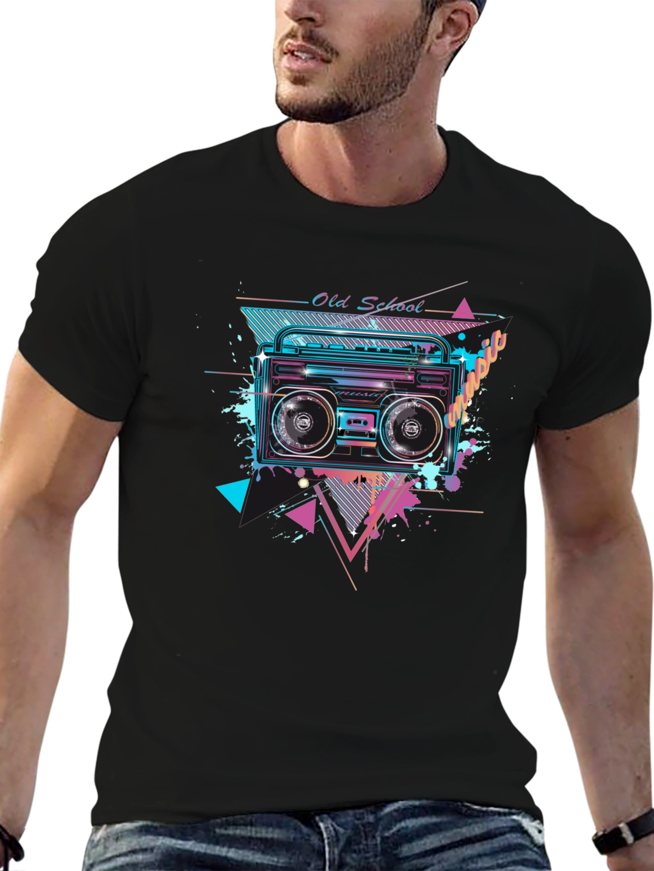 Retro Boombox Graphic Tee