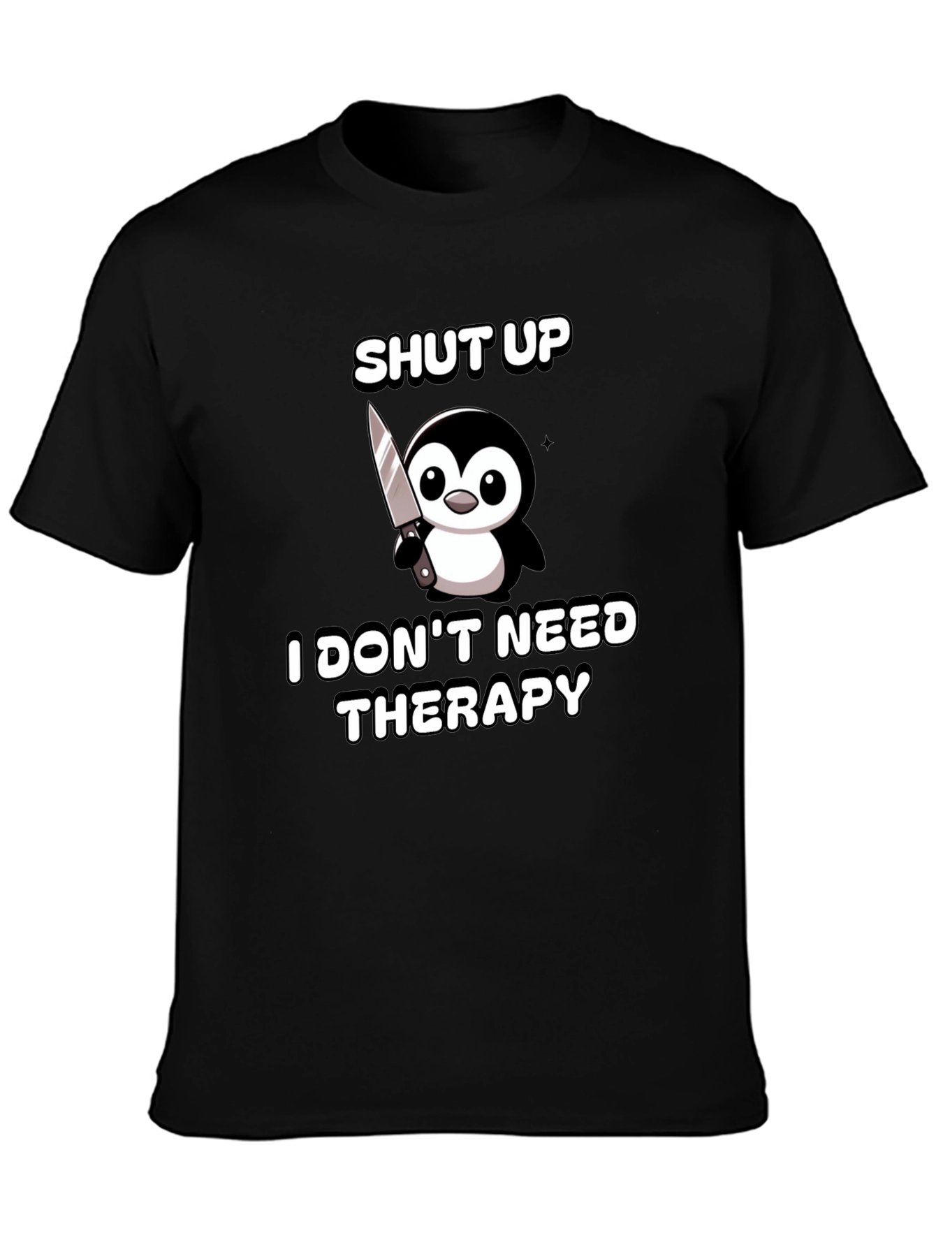Shut Up Penguin Graphic Tee