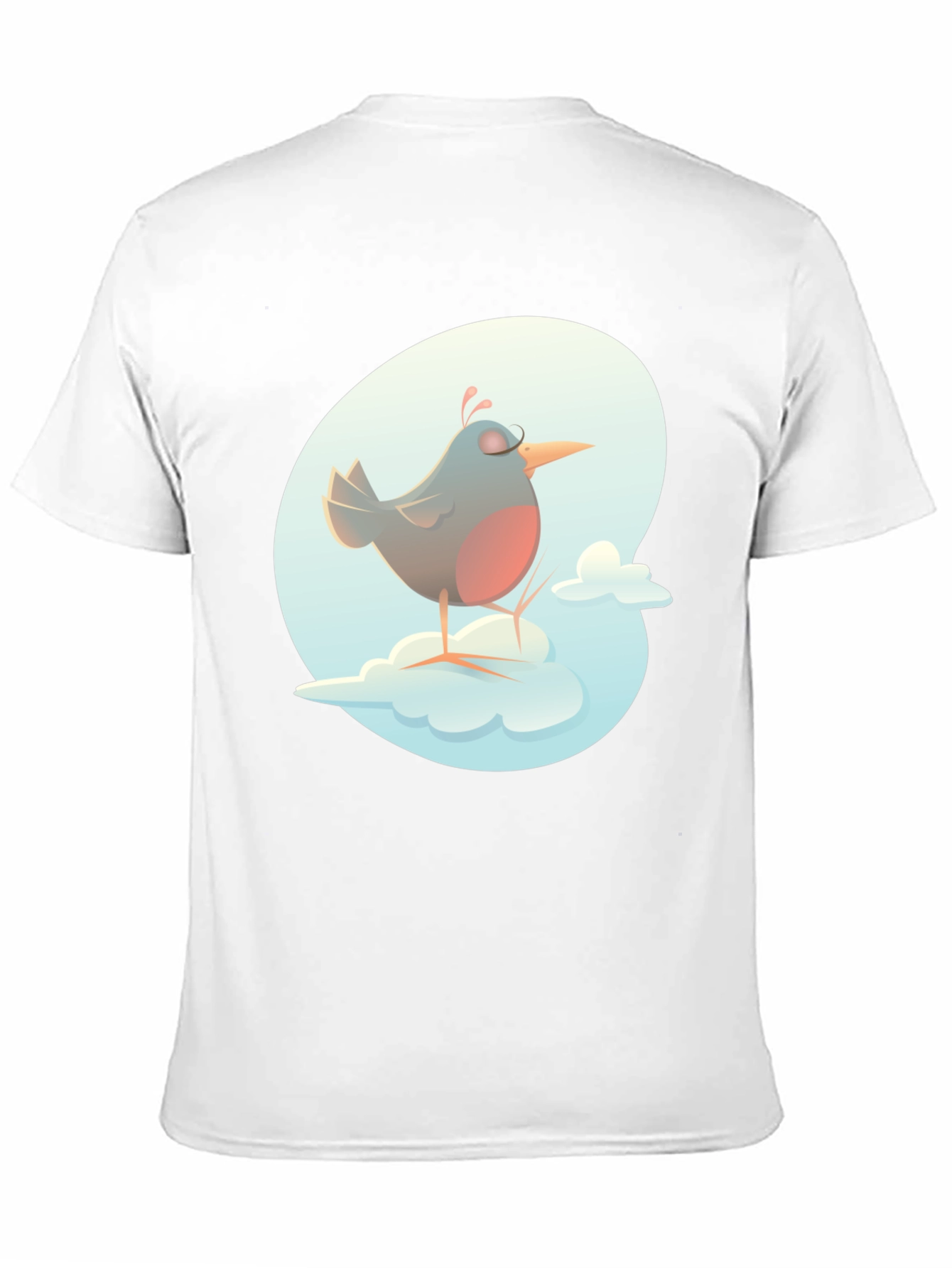 Bird on a Cloud Graphic Tee - Black