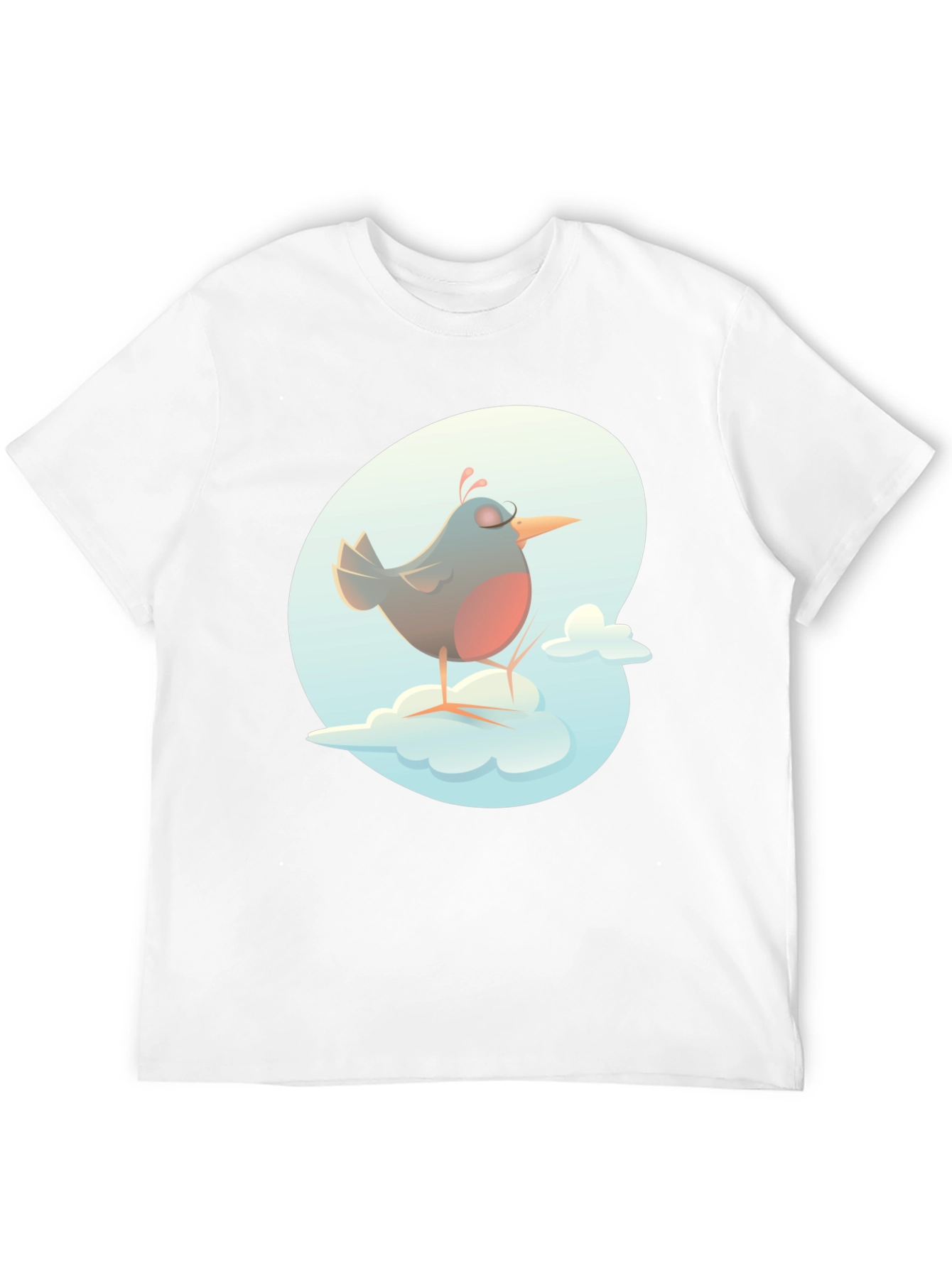 Bird on a Cloud Graphic Tee - Black