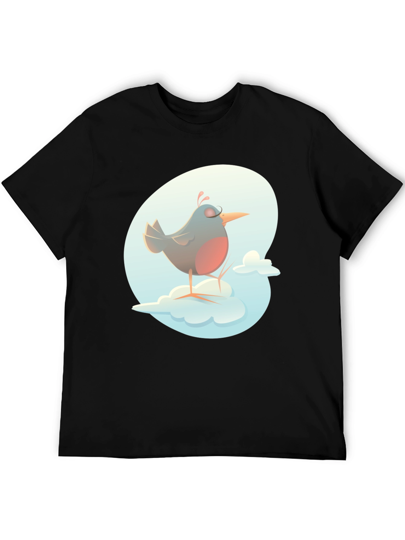 Bird on a Cloud Graphic Tee - Black