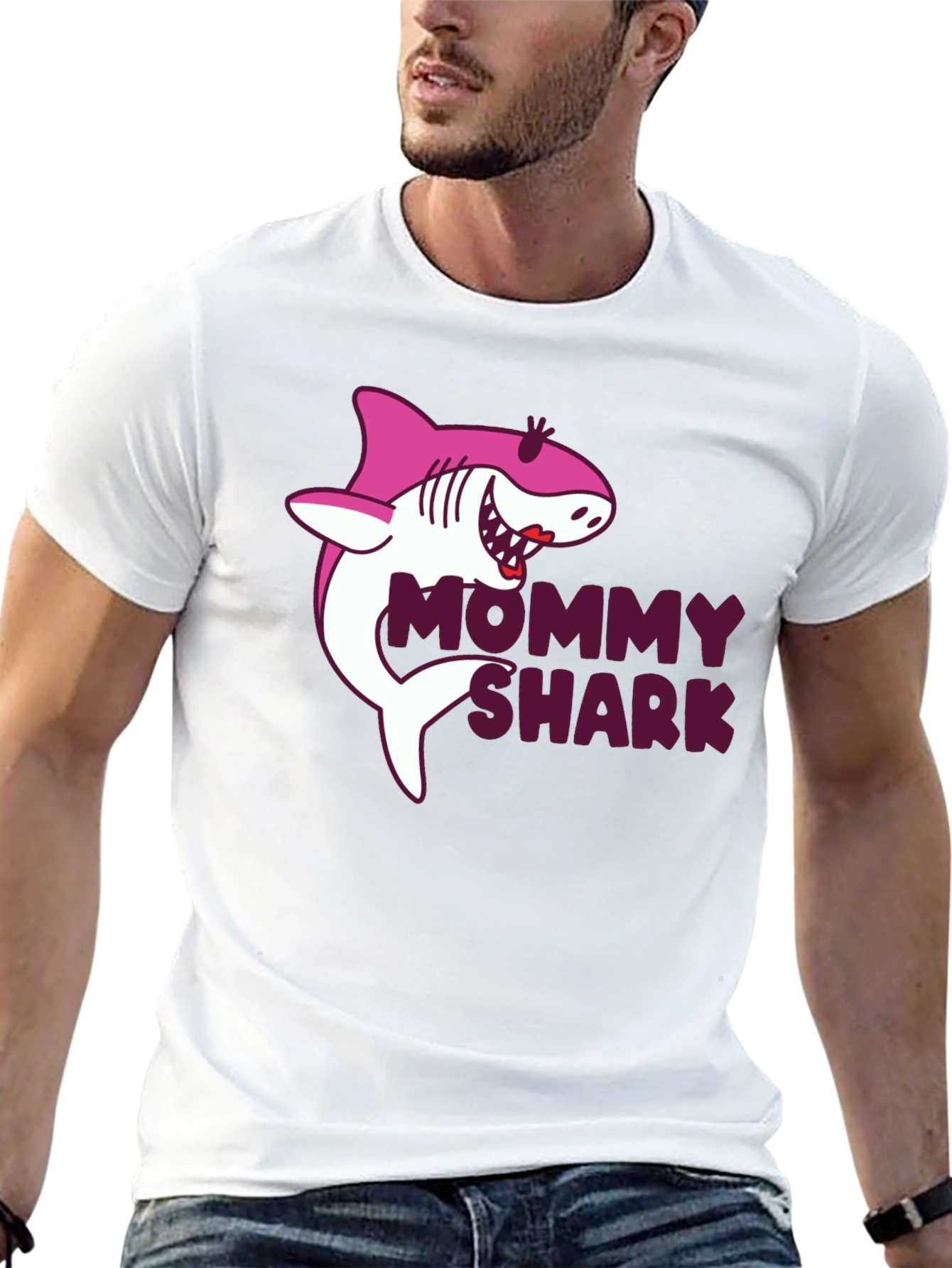 Mommy Shark Graphic Tee - Black T-Shirt