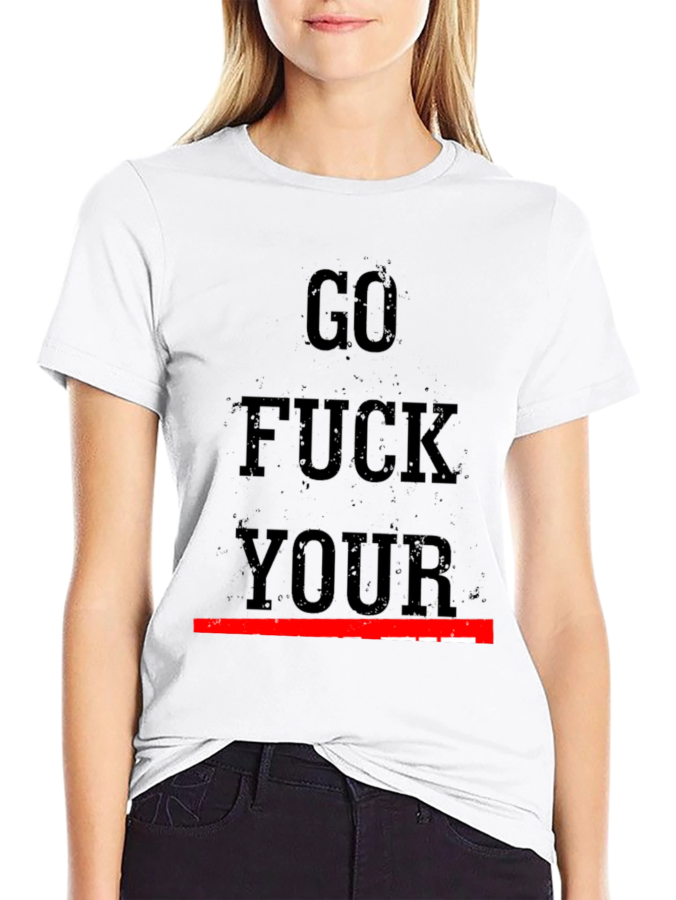 Edgy Graphic Tee - Go F*** Your