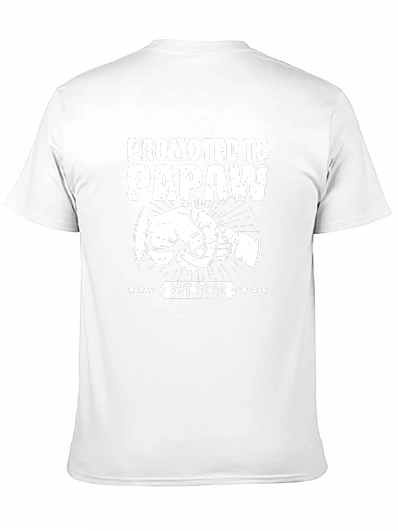 Promoted to Papaw EST. 2020 Fist Bump Graphic Tee