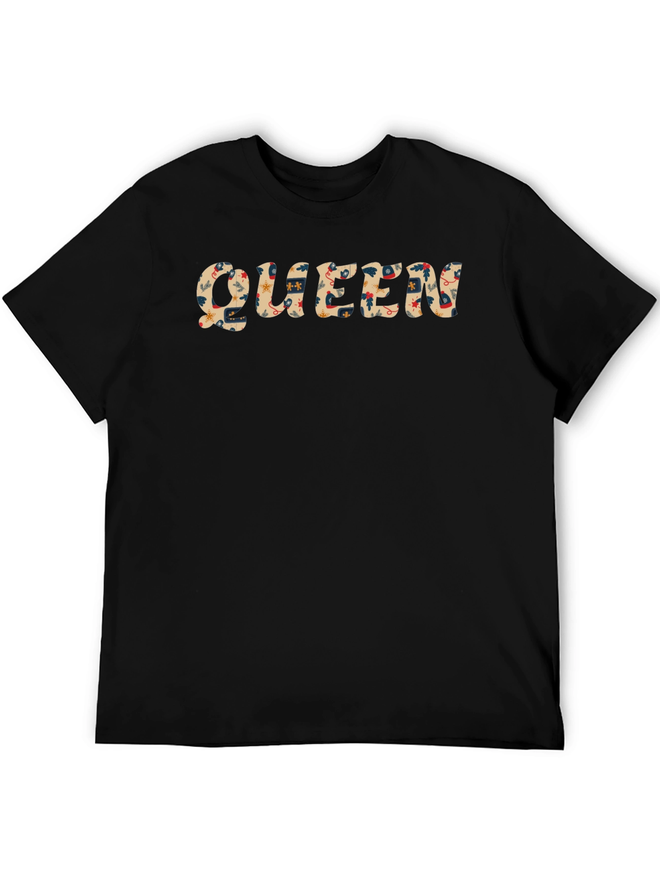 Queen Graphic Print Black T-Shirt