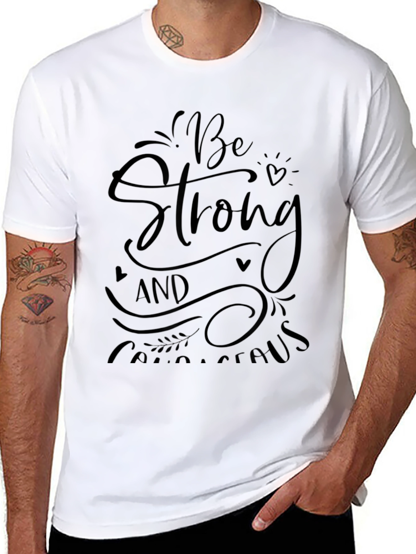 Be Strong and Courageous Graphic Tee