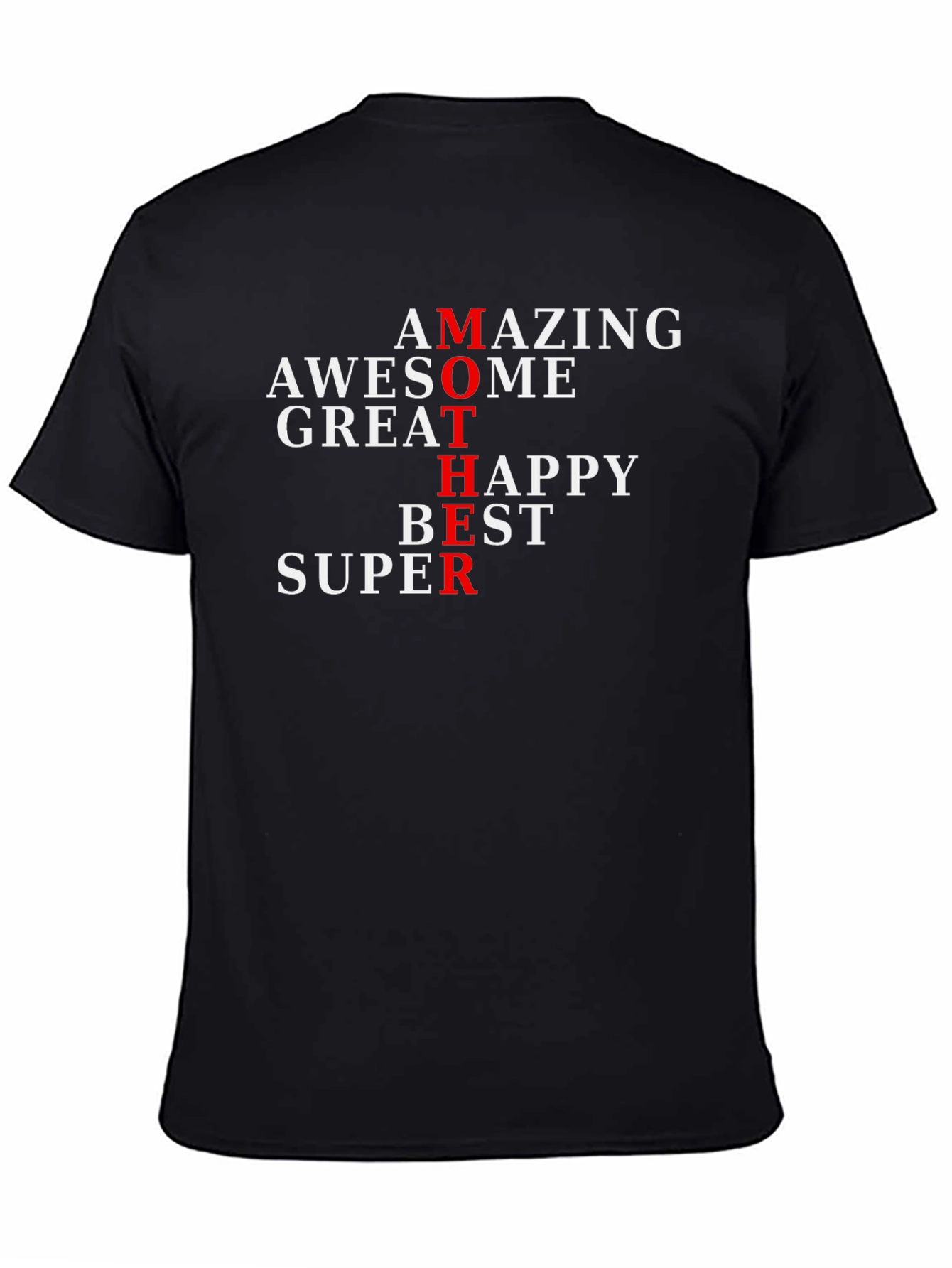 Amazing Mother Graphic Tee - Black