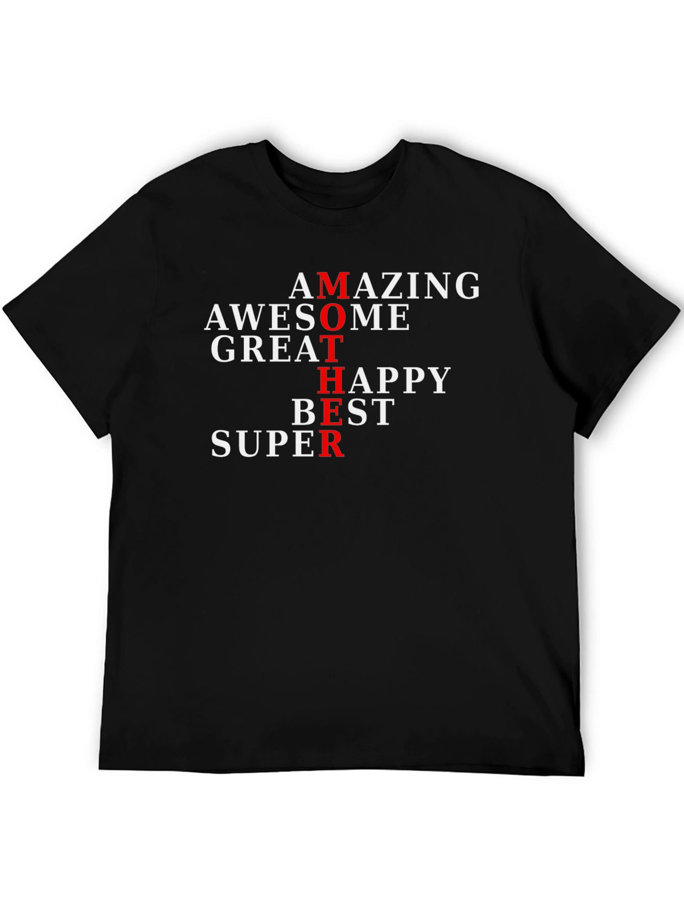 Amazing Mother Graphic Tee - Black