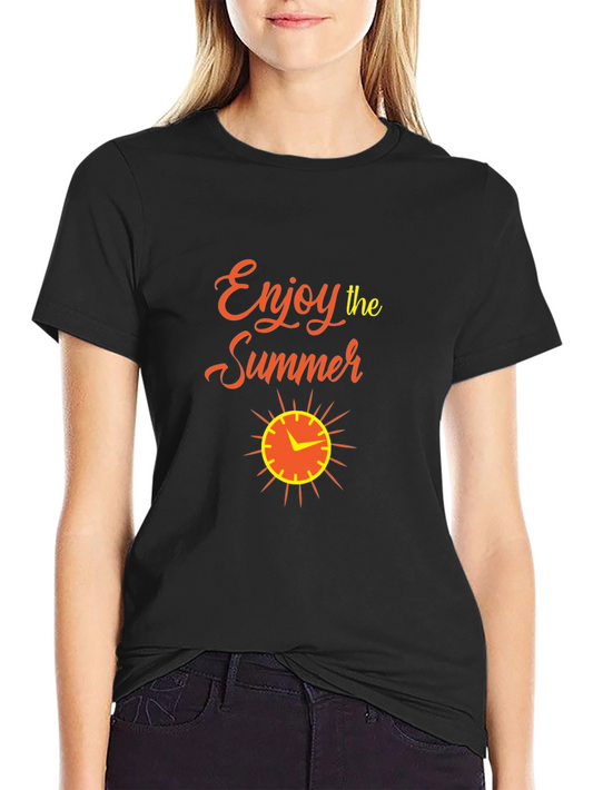 Enjoy the Summer Graphic Tee - Black