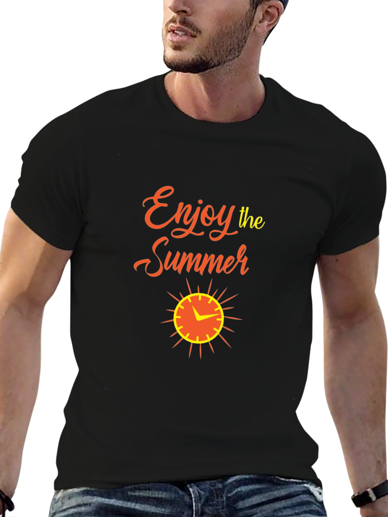 Enjoy the Summer Graphic Tee - Black