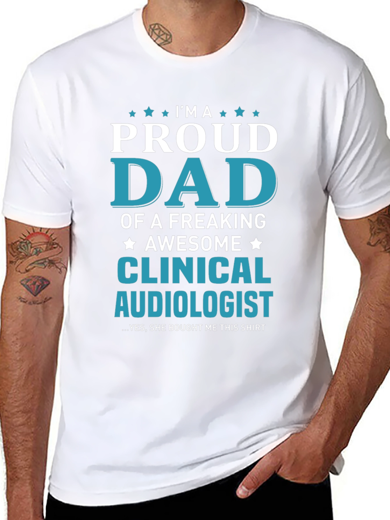 Proud Dad of a Clinical Audiologist T-Shirt