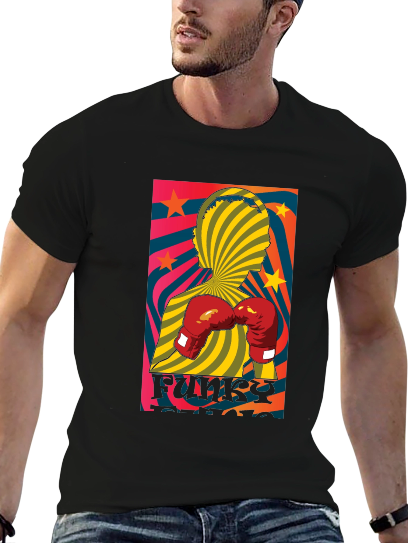 Funky Boxer Graphic T-Shirt