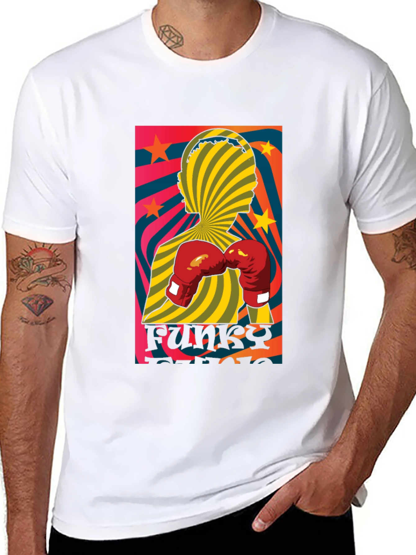 Funky Boxer Graphic T-Shirt