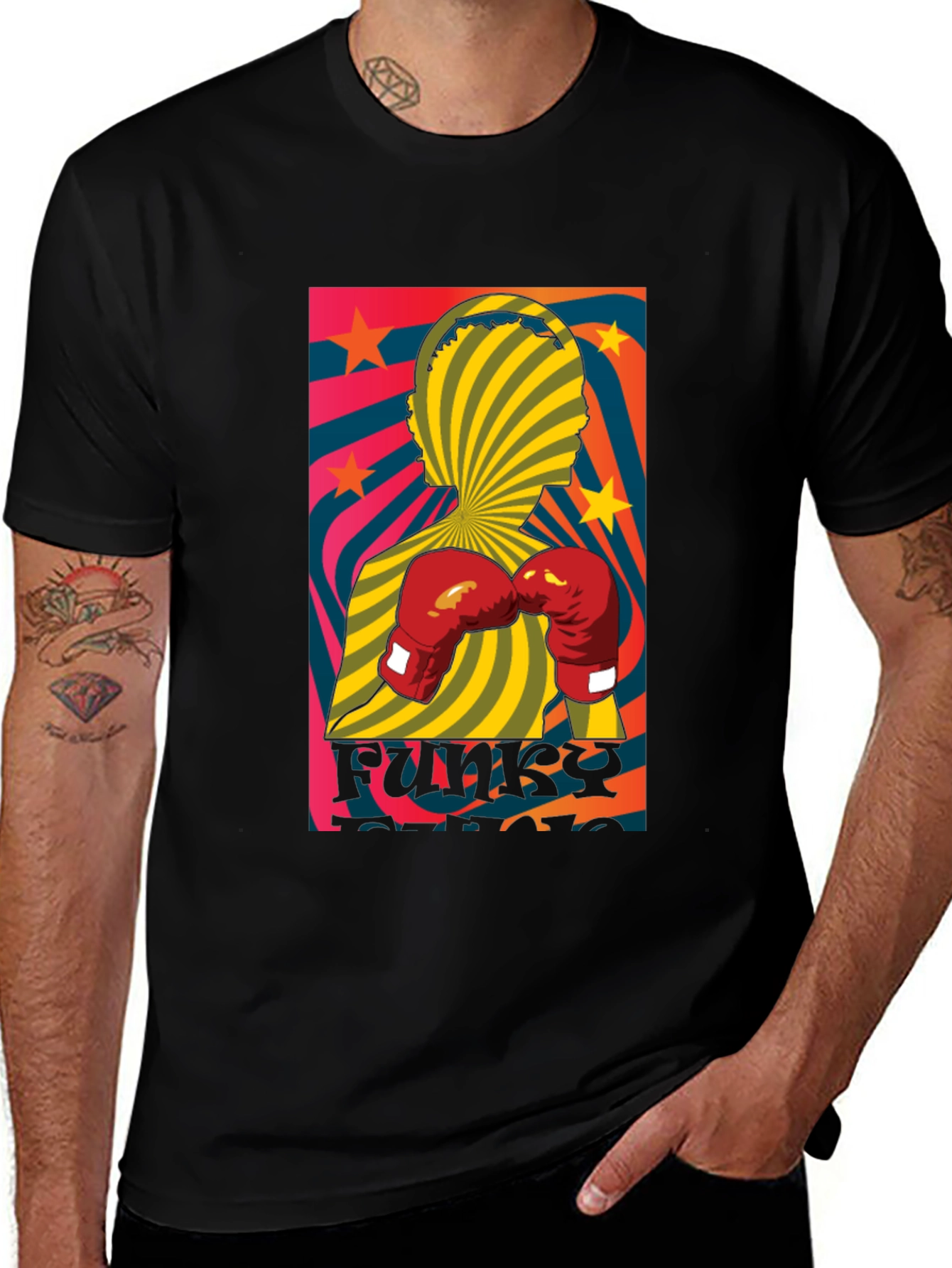Funky Boxer Graphic T-Shirt