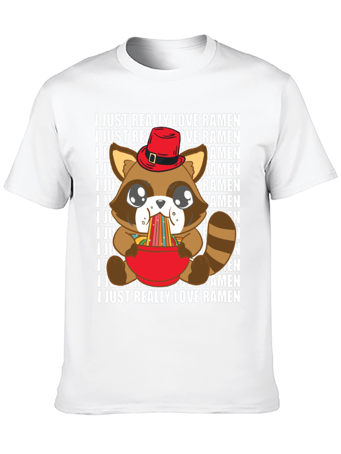 Ramen Loving Raccoon T-Shirt