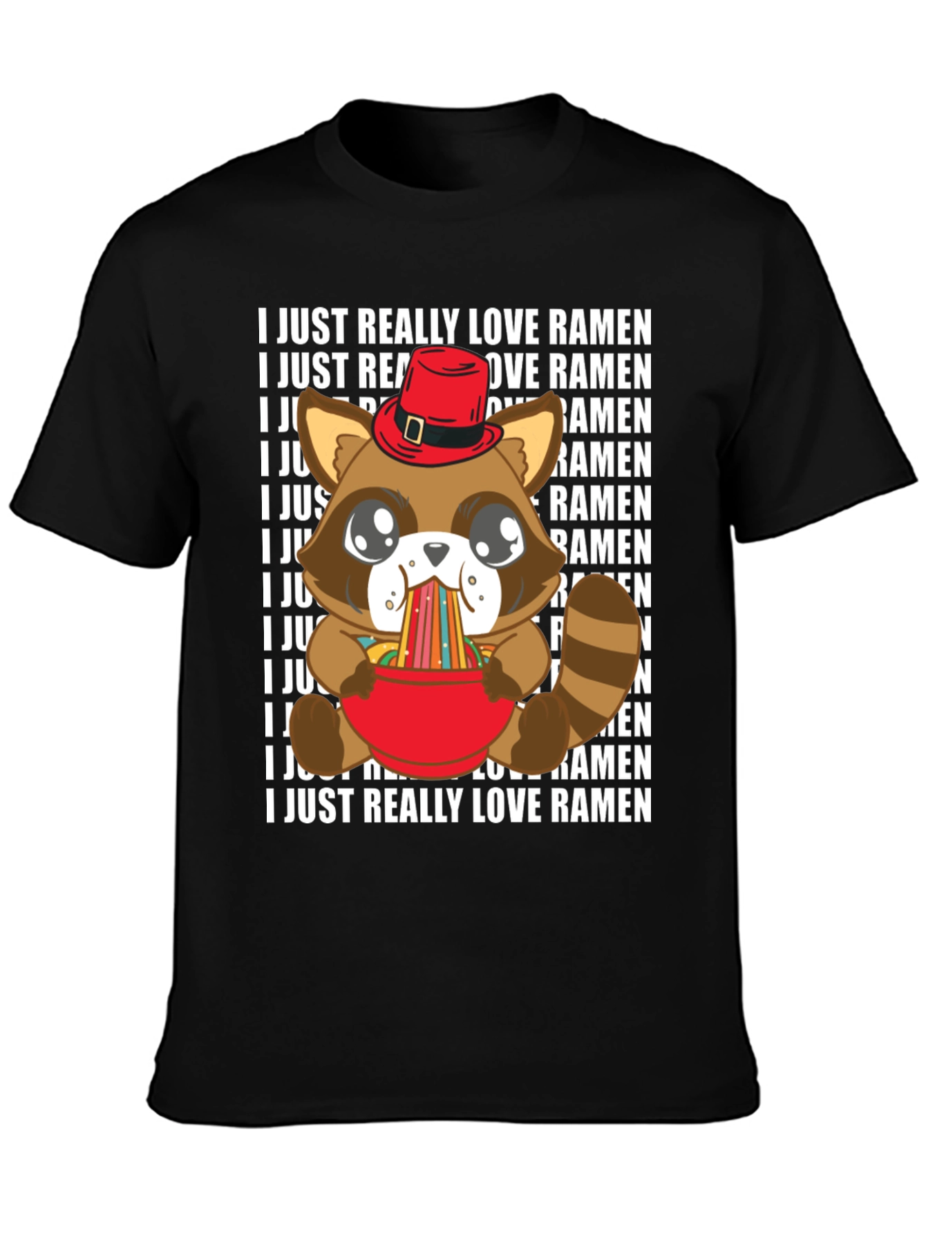 Ramen Loving Raccoon T-Shirt