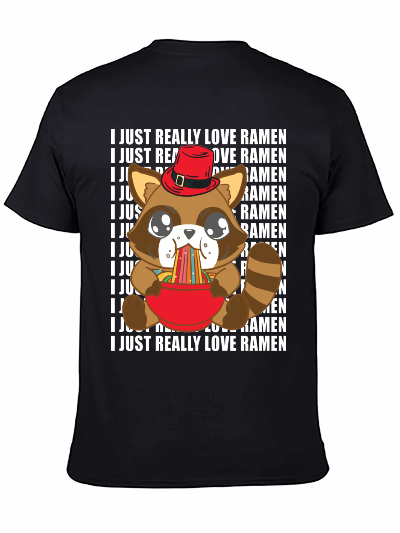 Ramen Loving Raccoon T-Shirt