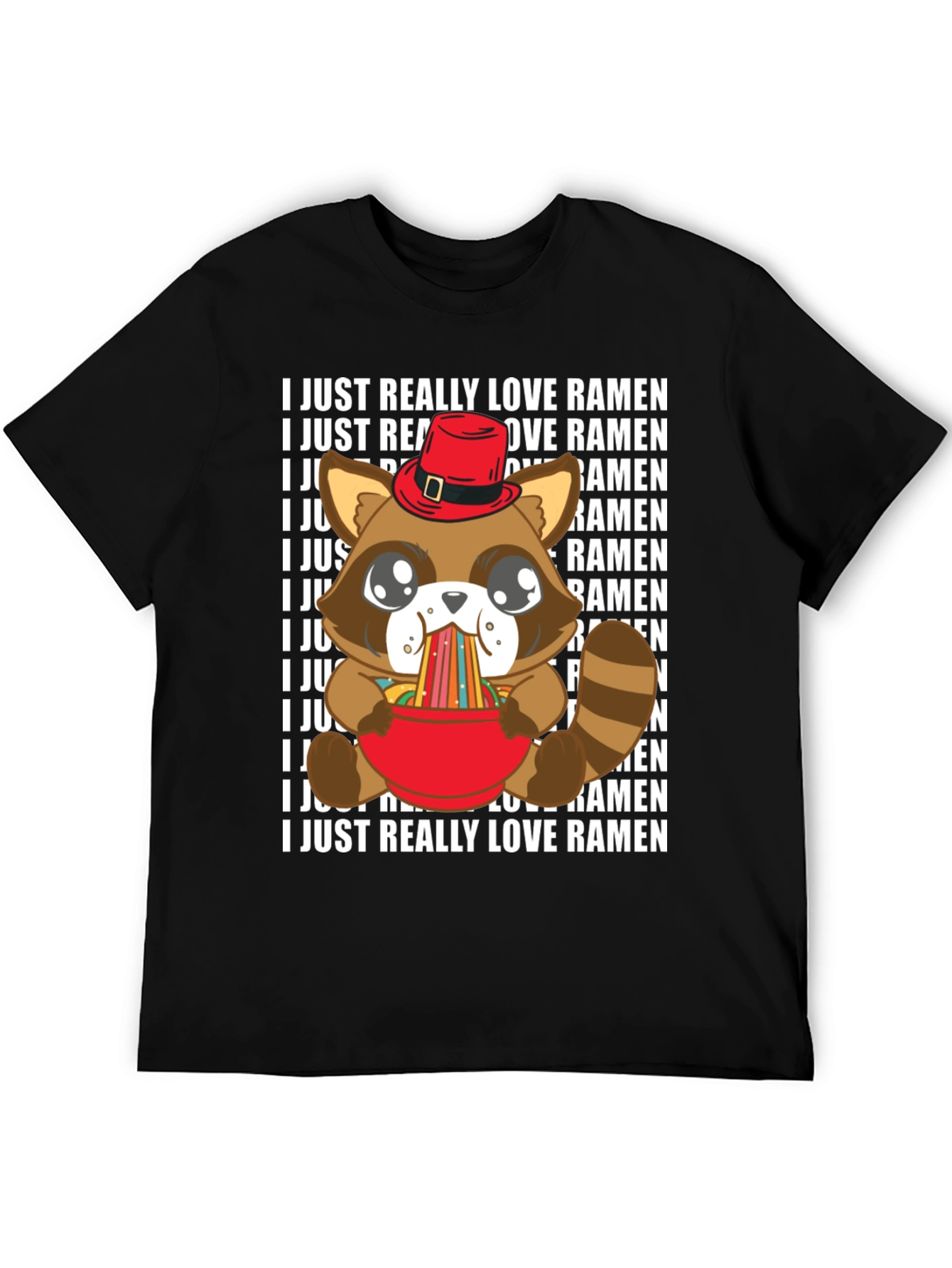 Ramen Loving Raccoon T-Shirt