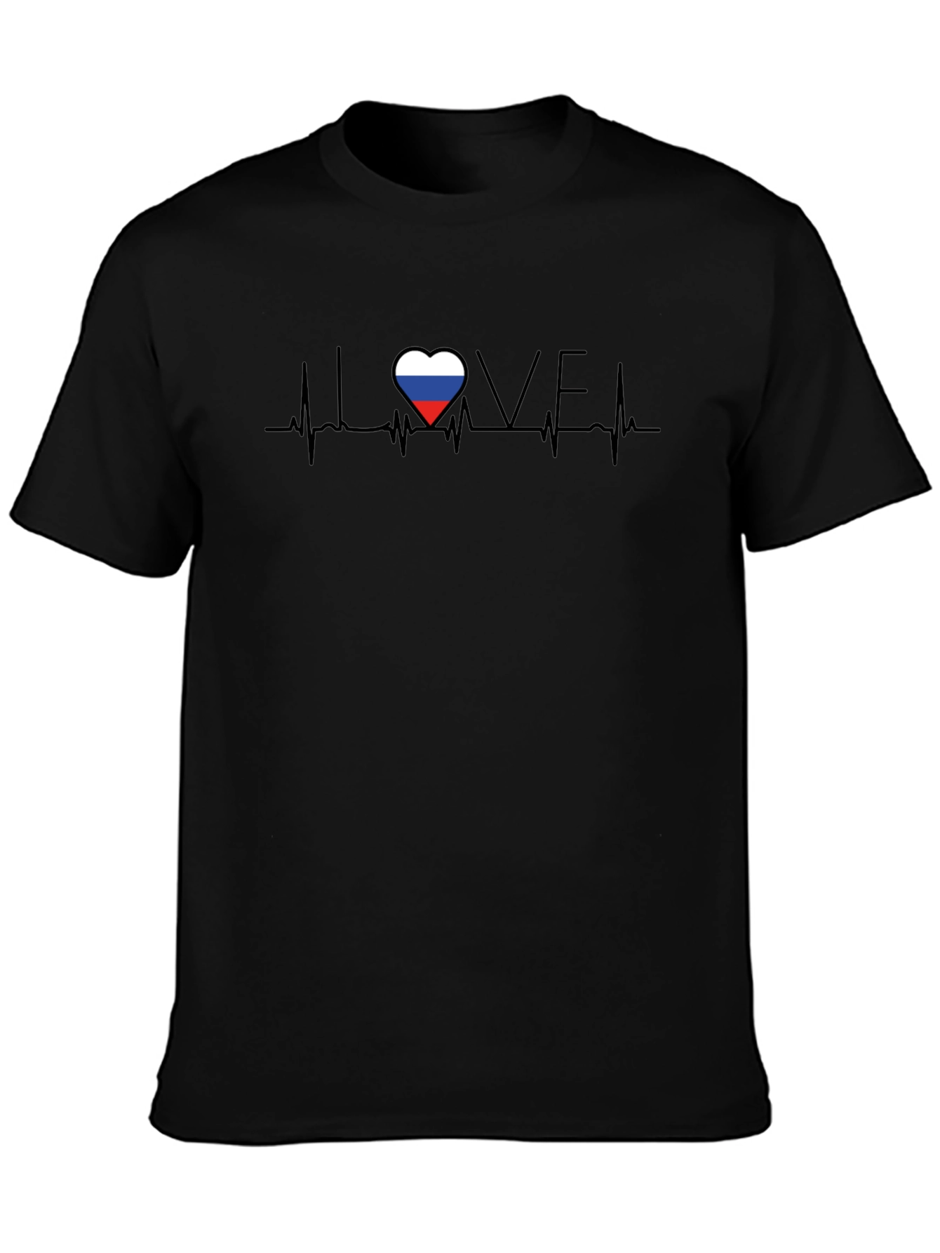 I Love Russia Heartbeat T-Shirt