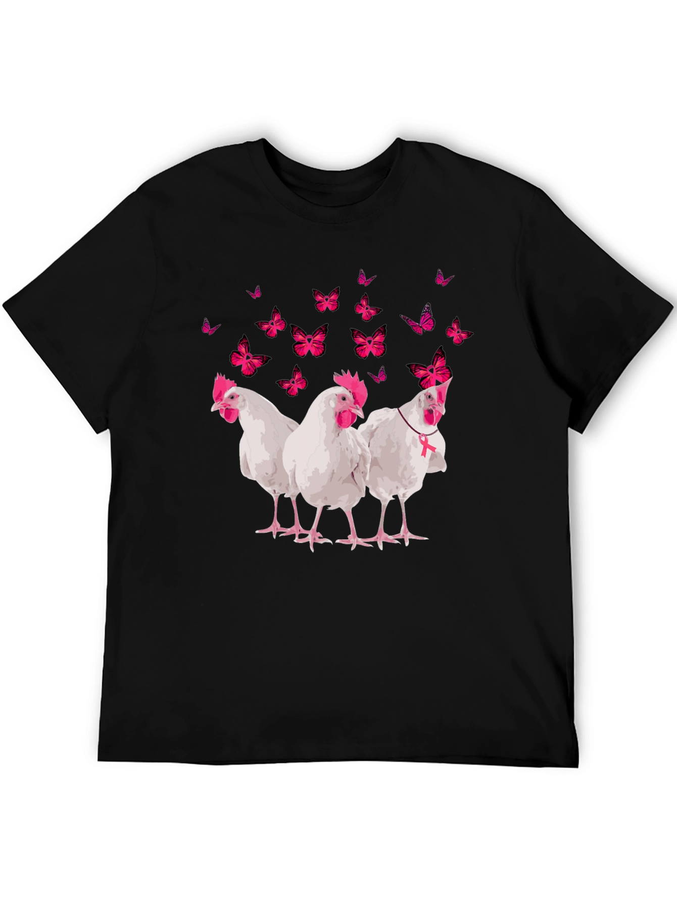 Breast Cancer Awareness Chicken T-Shirt