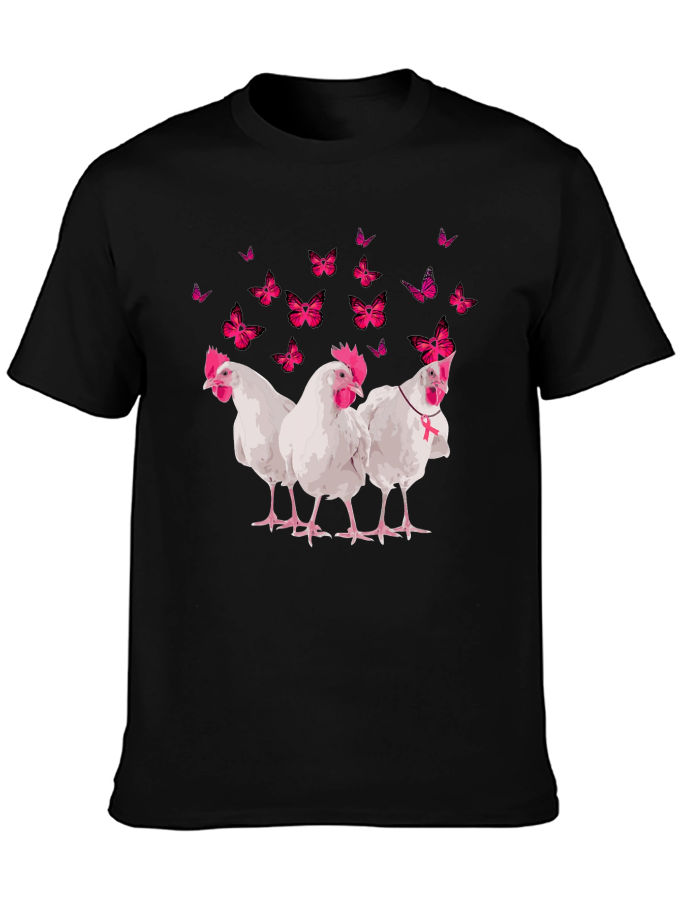 Breast Cancer Awareness Chicken T-Shirt