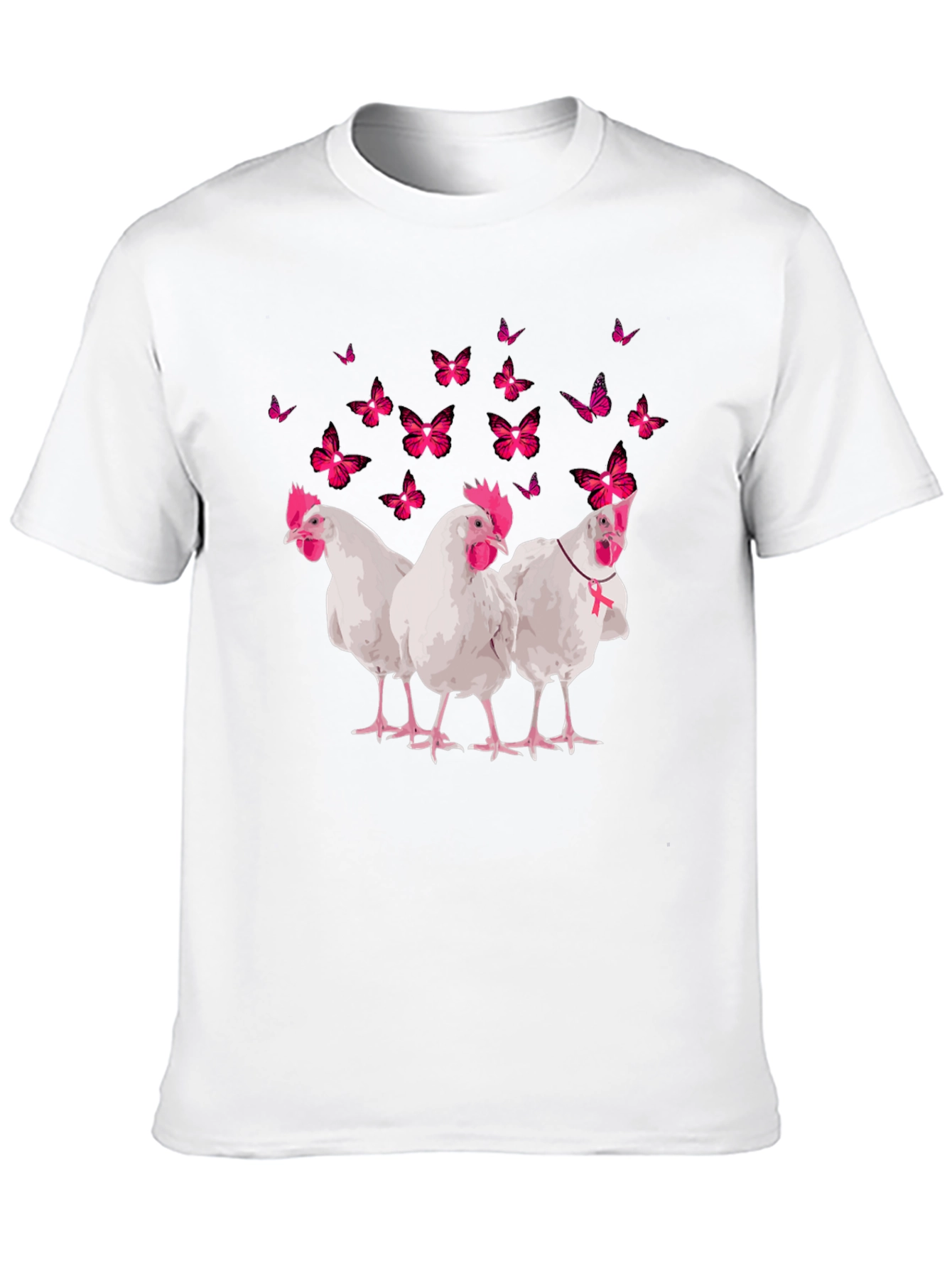 Breast Cancer Awareness Chicken T-Shirt
