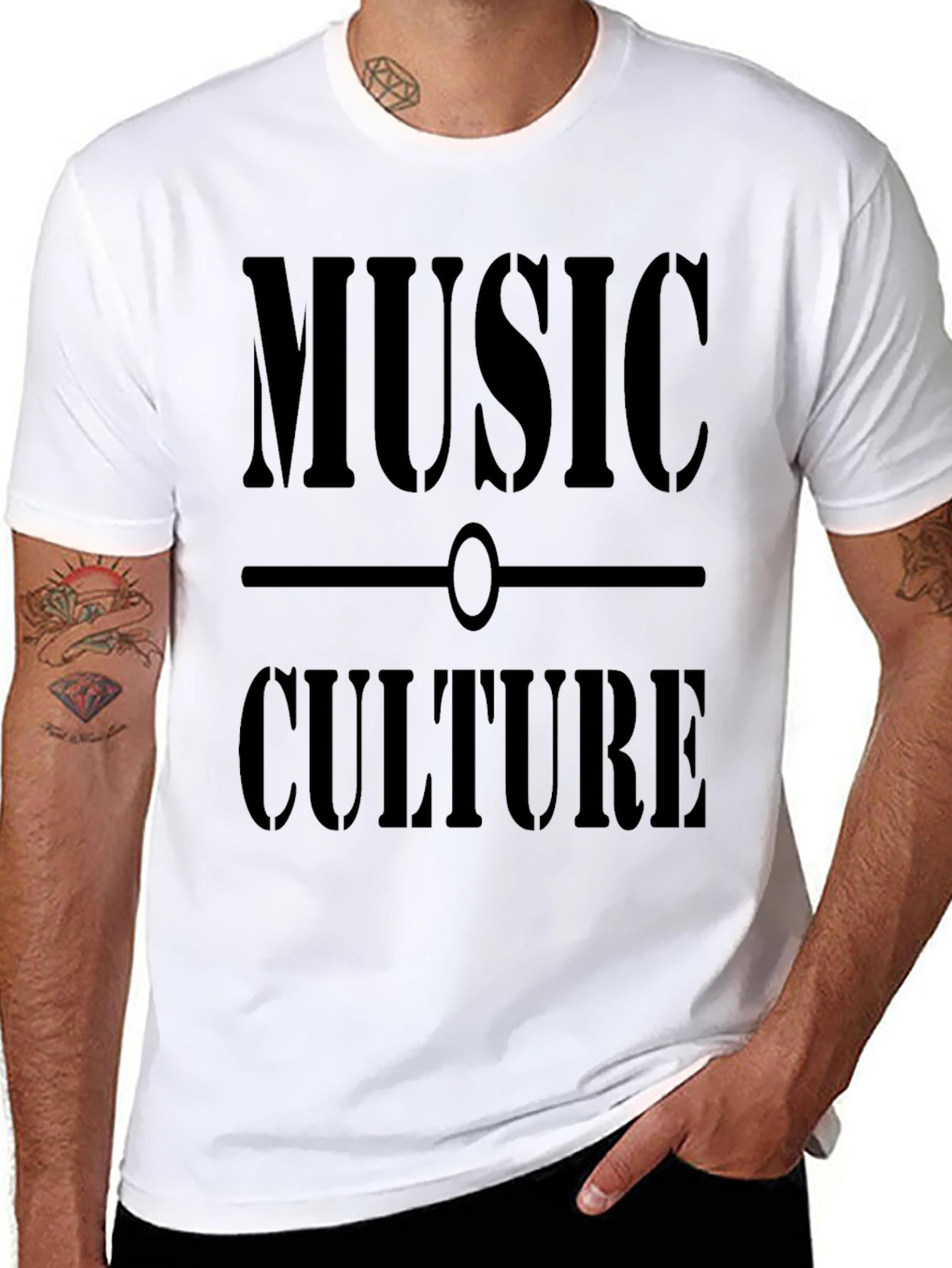 Music Culture Graphic Tee - Black