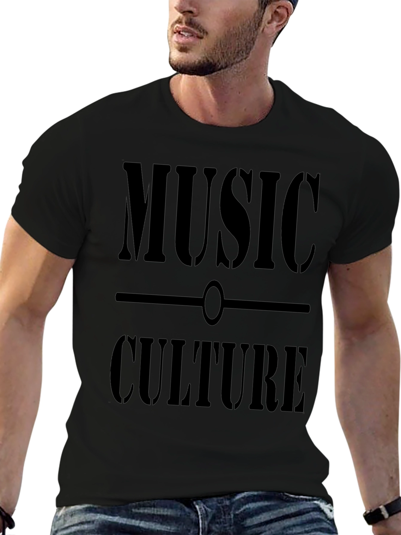 Music Culture Graphic Tee - Black