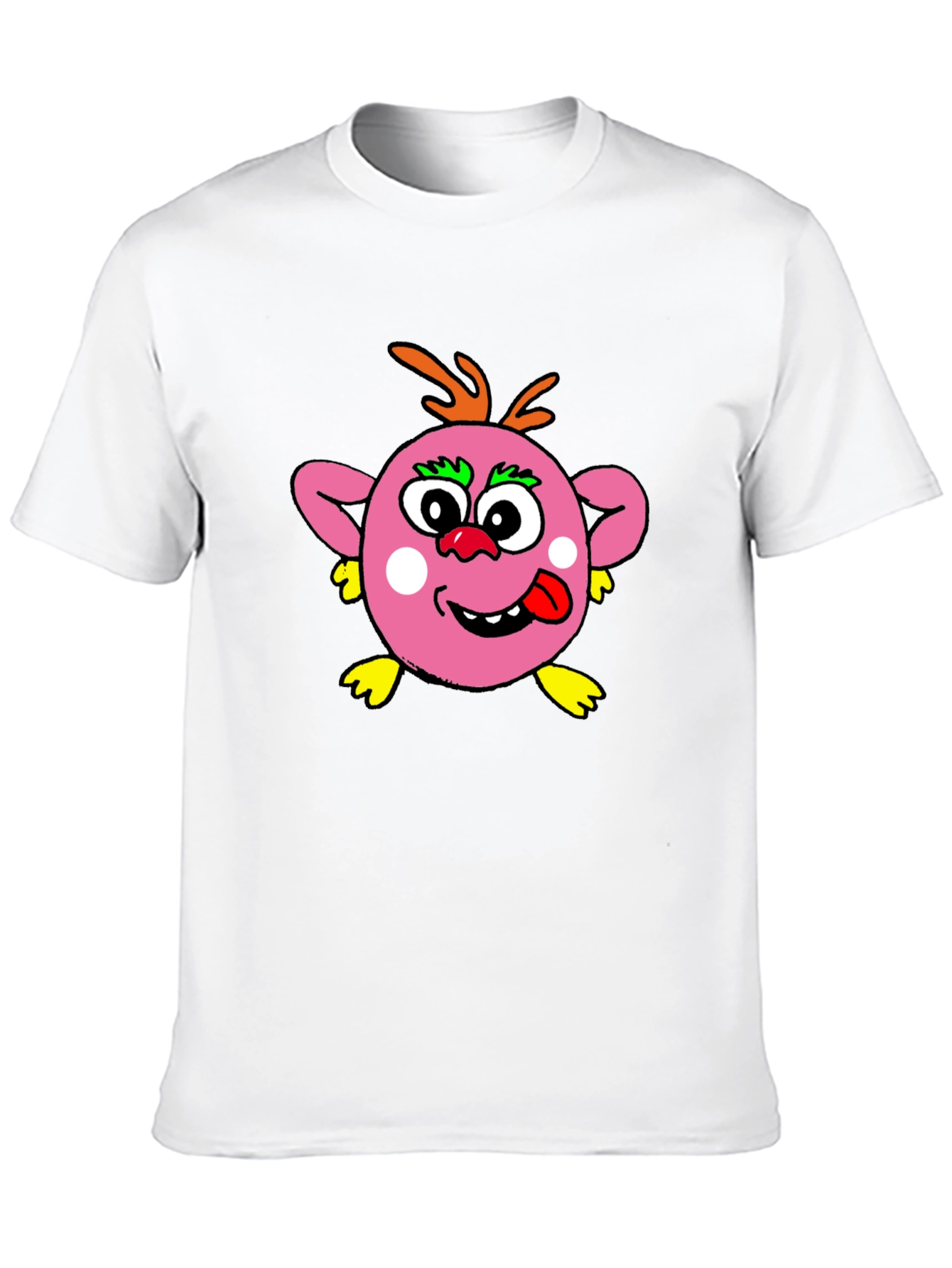 Funny Cartoon Monster Graphic T-Shirt