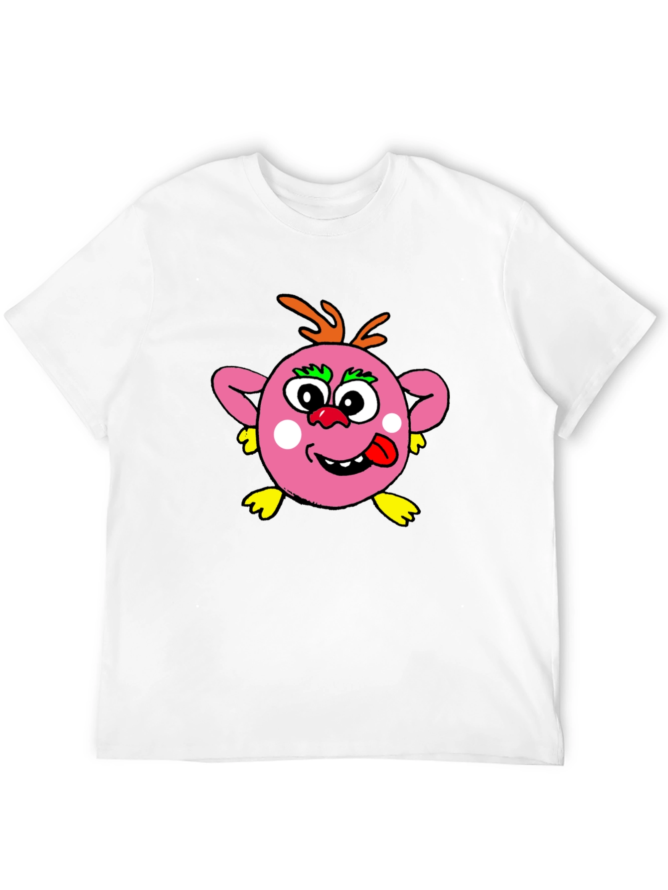 Funny Cartoon Monster Graphic T-Shirt