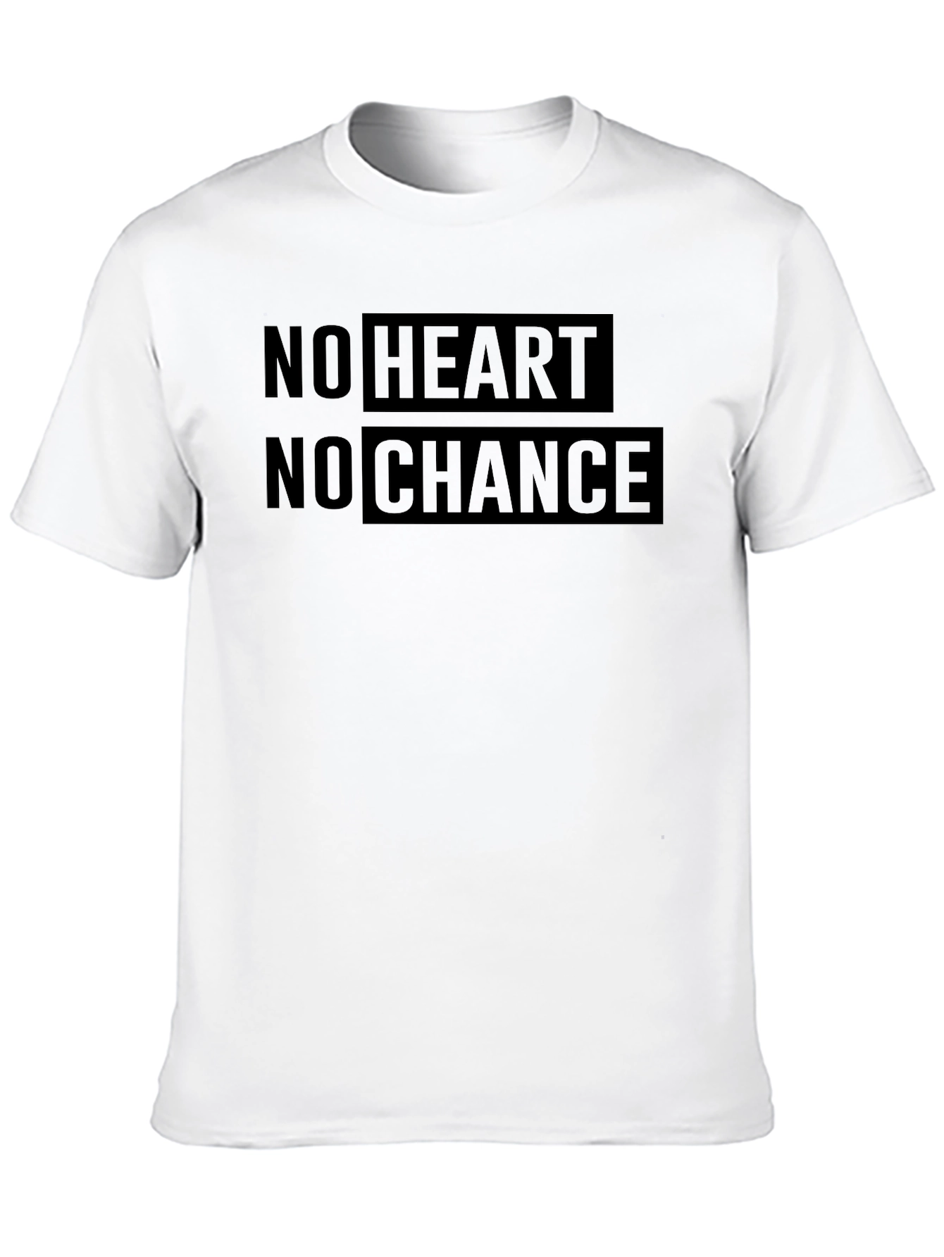 No Heart No Chance Graphic Print Tee