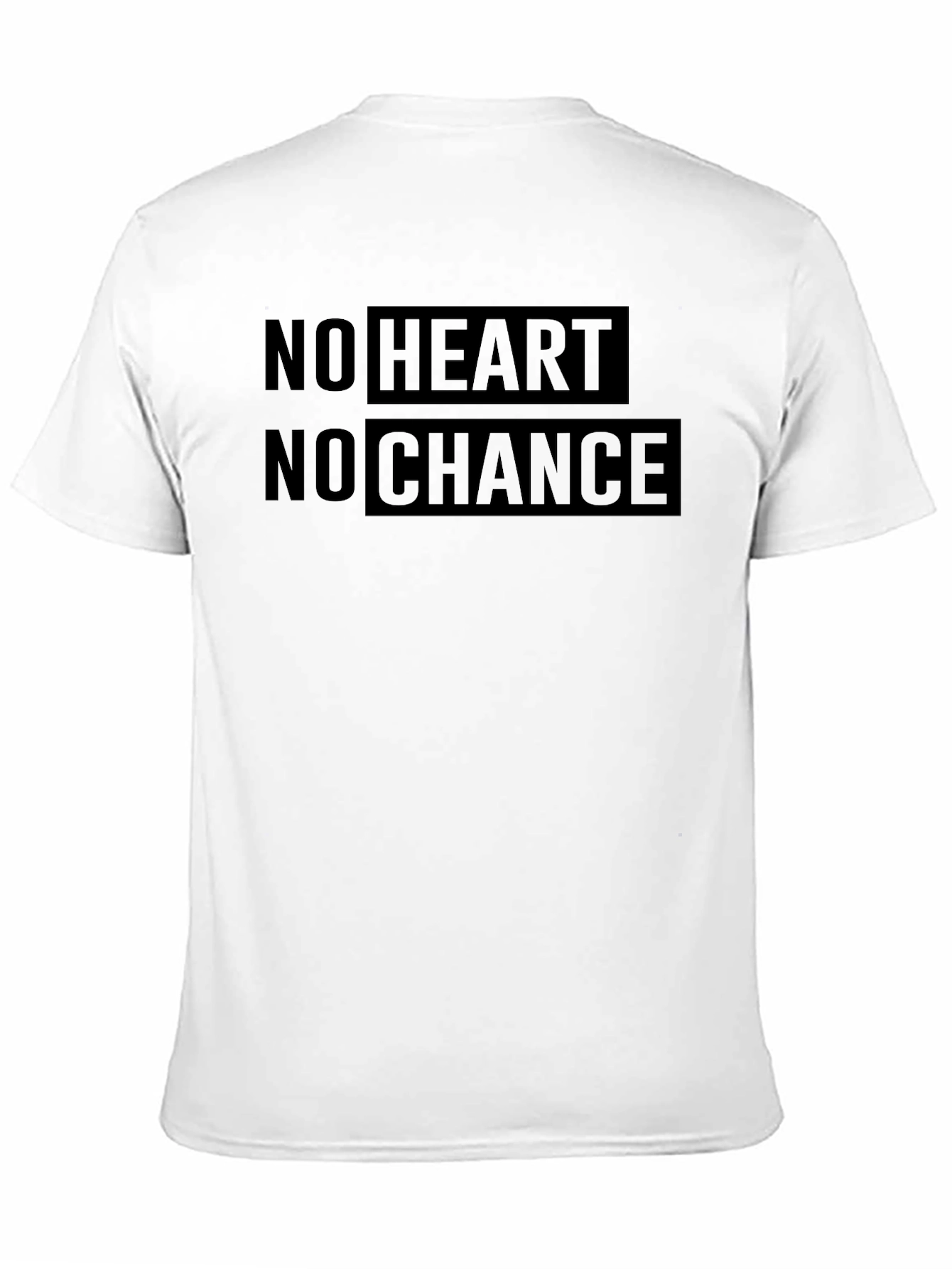No Heart No Chance Graphic Print Tee