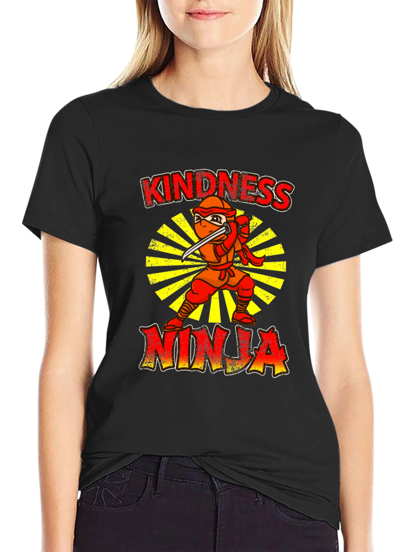 Kindness Ninja Black T-Shirt