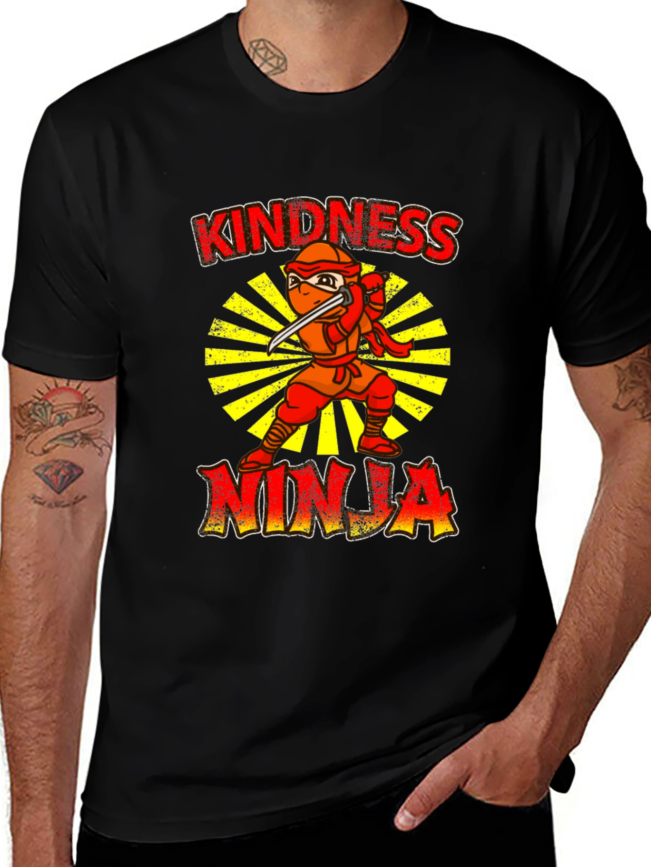 Kindness Ninja Black T-Shirt